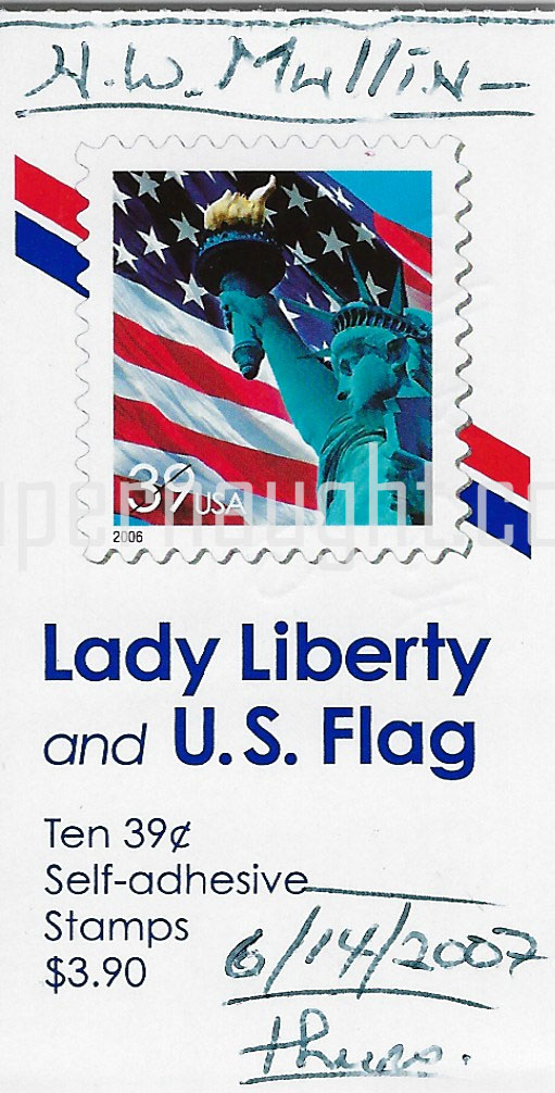 Herbert Mullin Signed Lady Liberty Postage