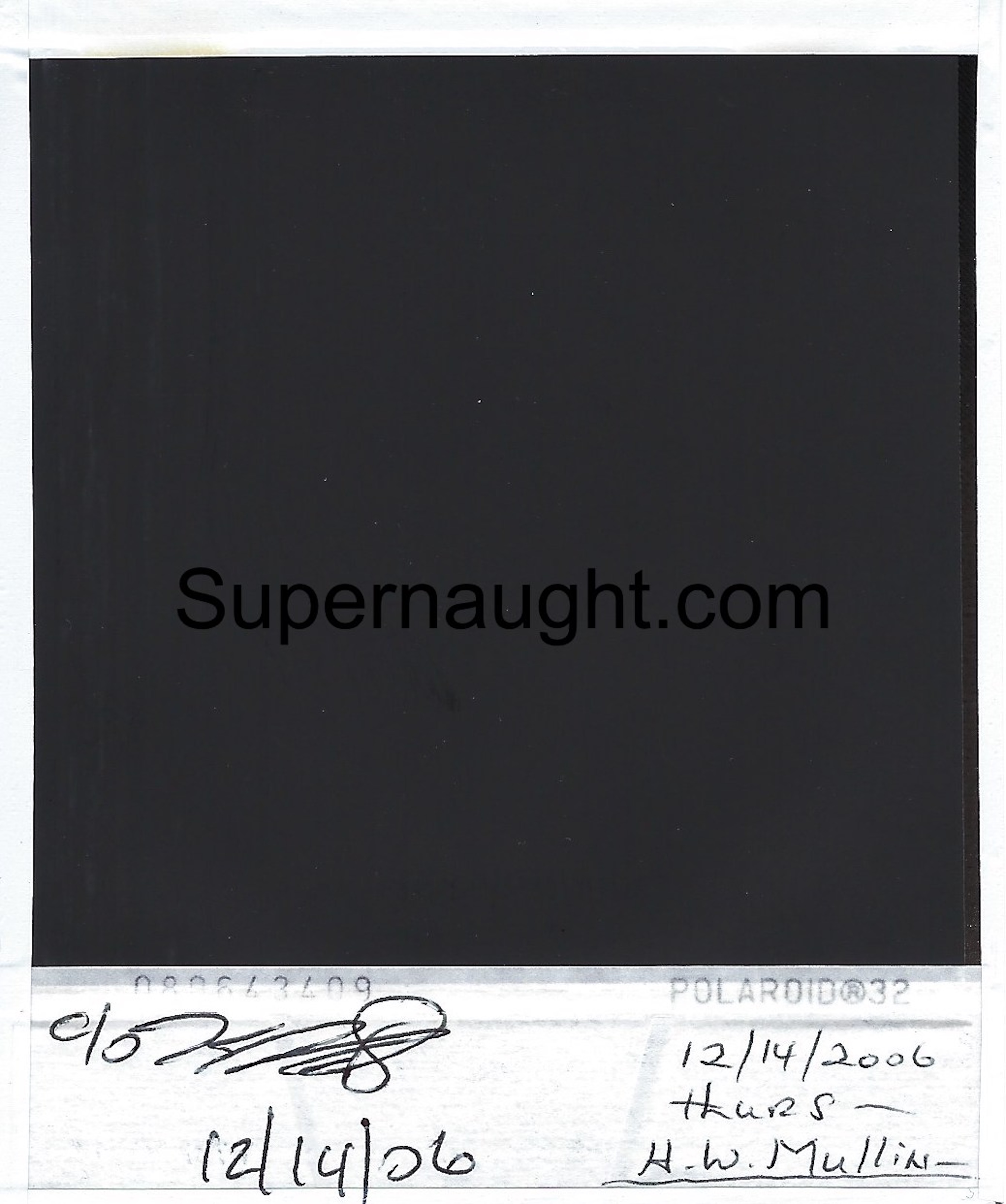 Herbert Mullin Signed Polaroid image 2