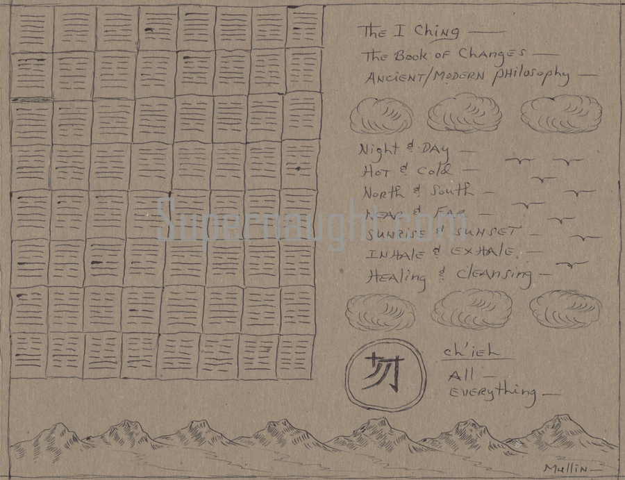 Herbert Mullin The I Ching Two Sided Illustration Artwork Signed Twice image 2