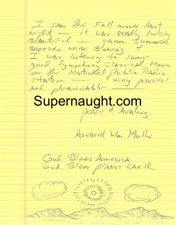 Herbert Mullin Two Page Letter With Drawing Signed image 2