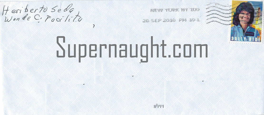 Heriberto Seda Signed Note With Envelope New York Zodiac image 2