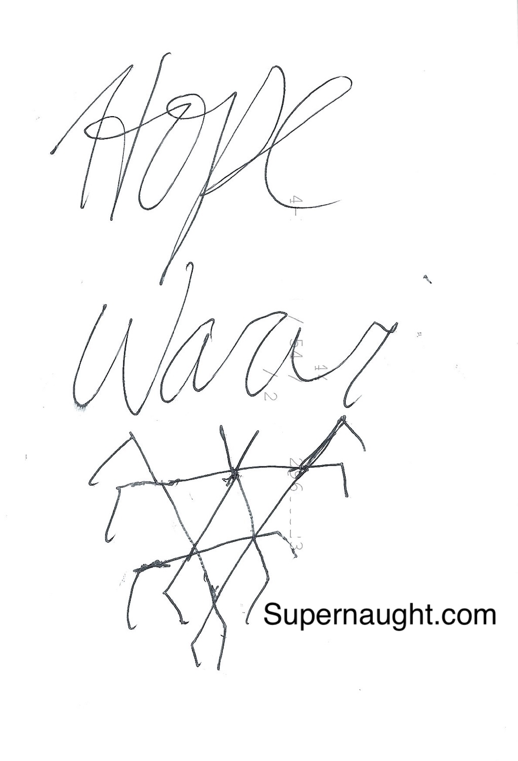 Hope Warvi Signed Photo Plus Hand Drawn Symbol image 2