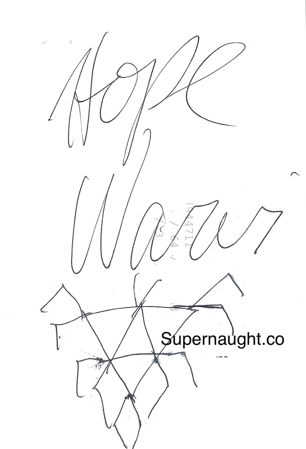 Hope Warvi Signed Photo with Hand Drawn Symbol image 2