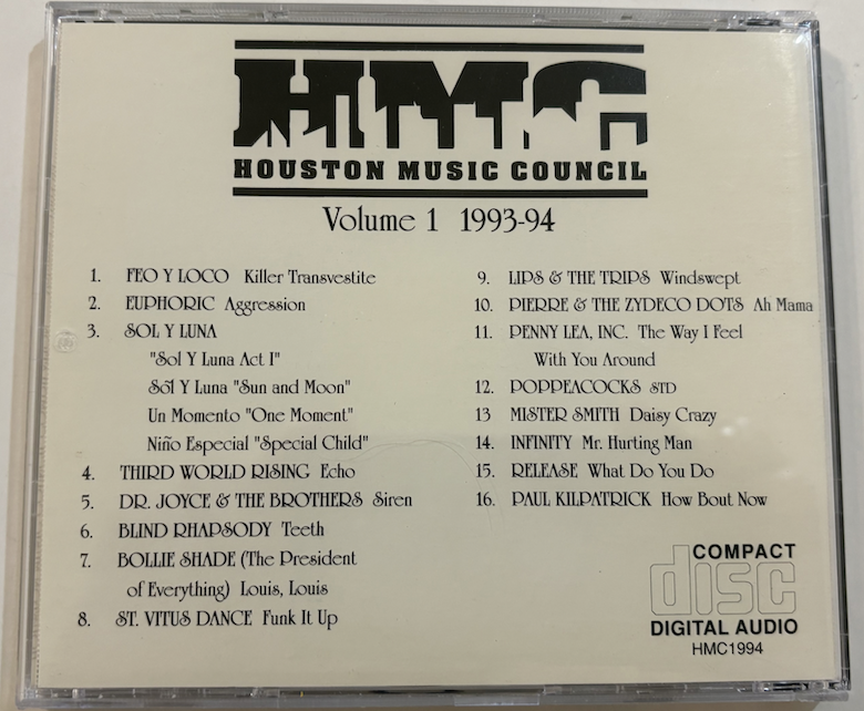 Houston Music Council Volume One 1993-1994 CD image 3