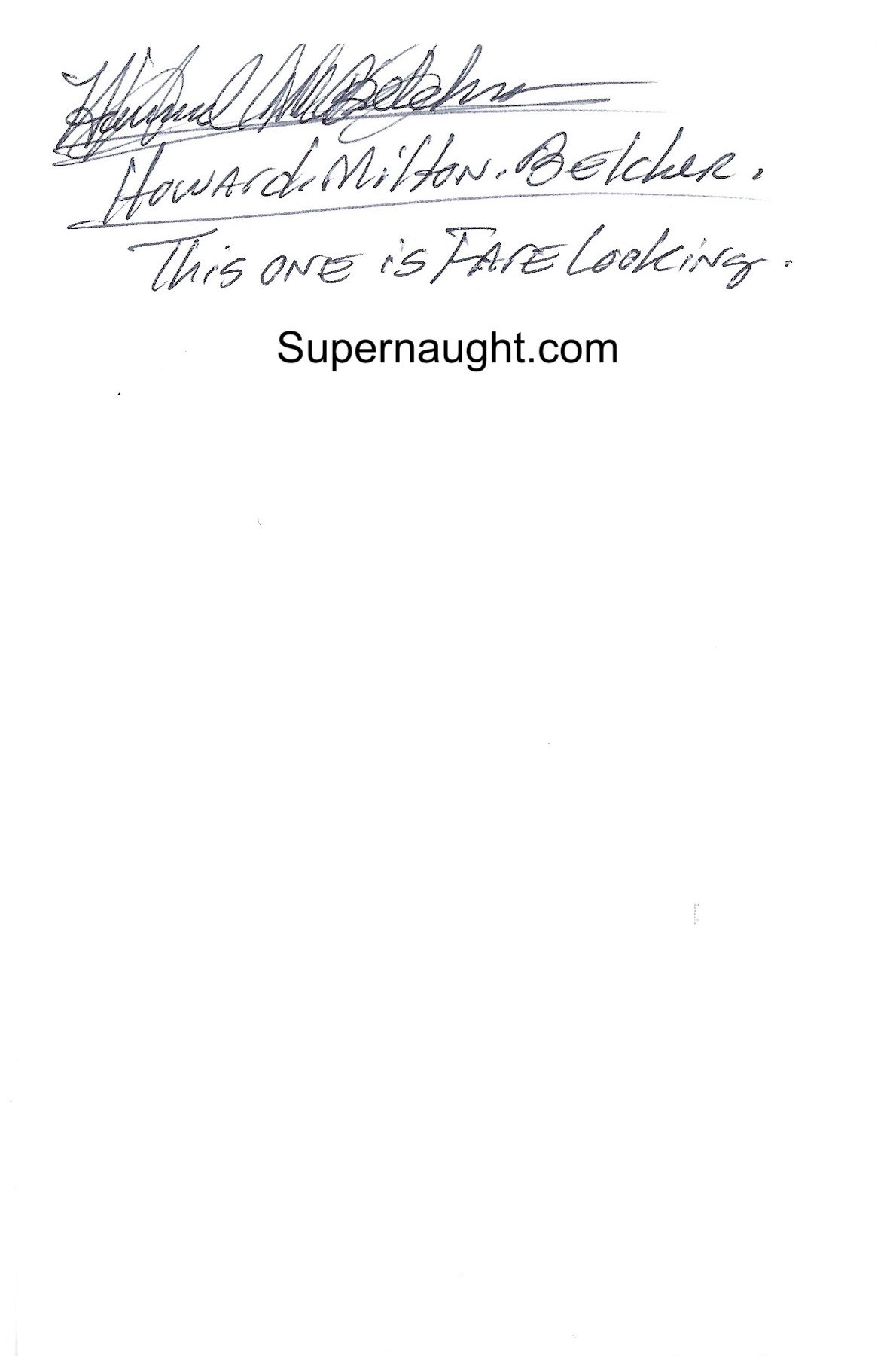 Howard Belcher Signed Photo image 2
