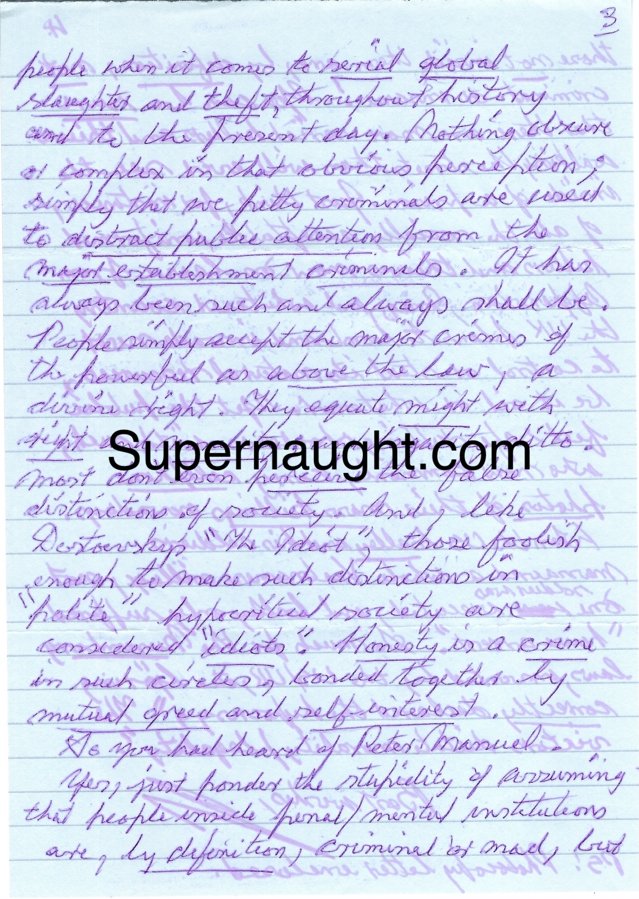 Ian Brady 4 Page Handwritten Letter And Envelope Set Both Signed image 4