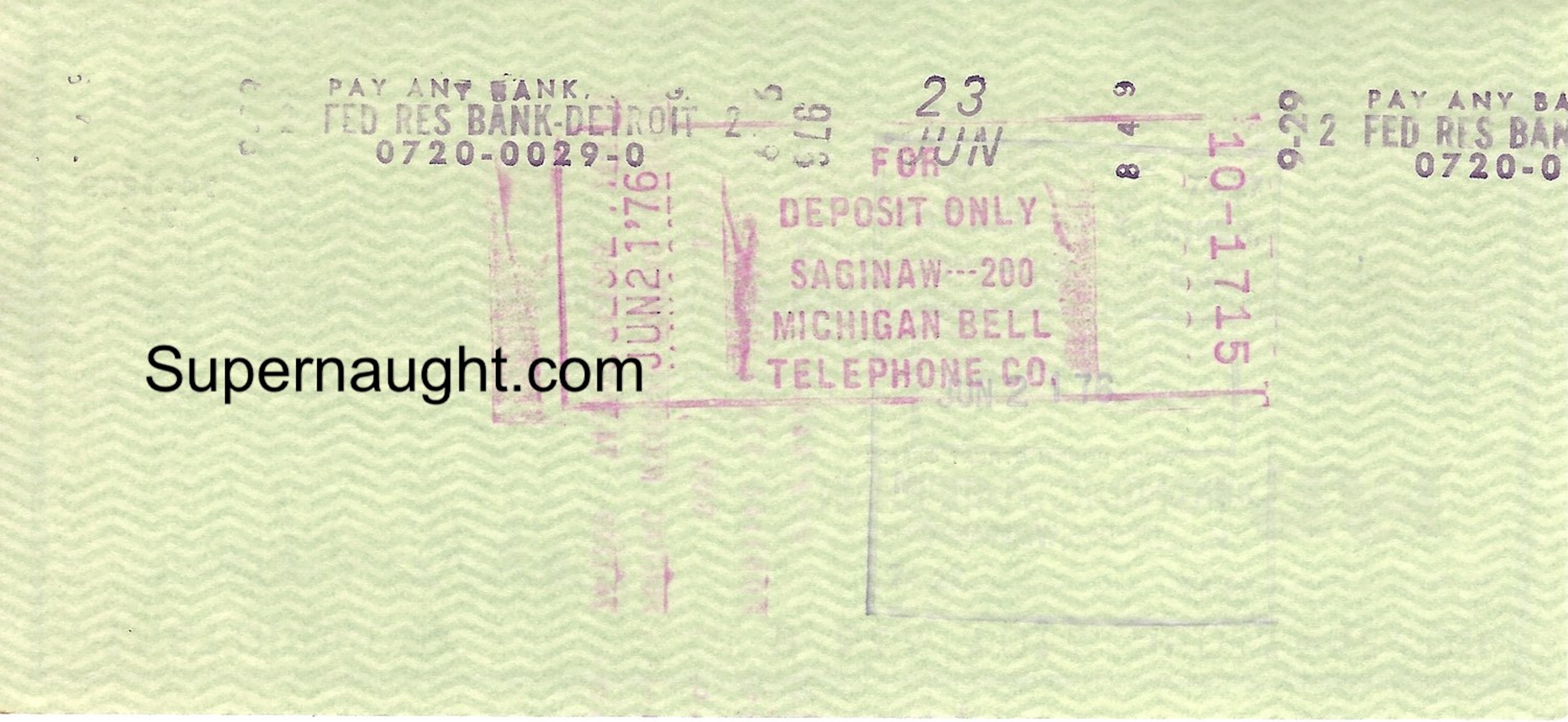 Jack Kevorkian Signed Check 1976 image 2