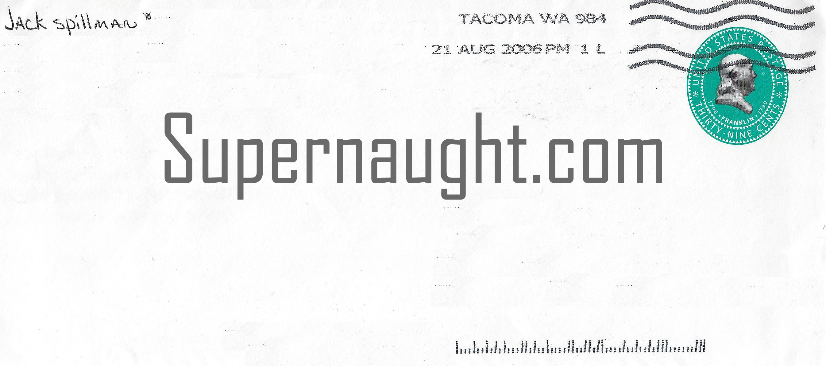Jack Spillman Letter and Envelope Set Signed image 4