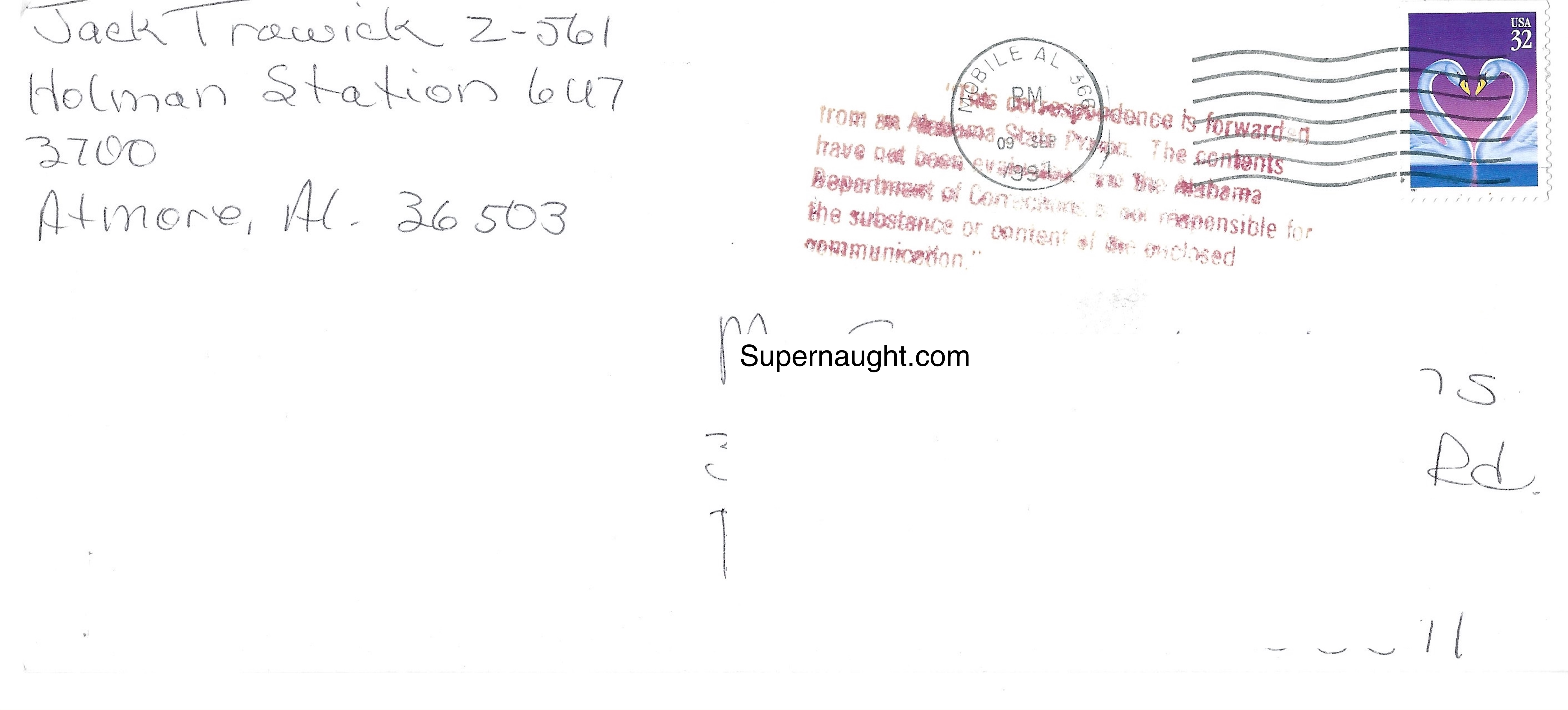 Jack Trawick Four Page Letter and Envelope Set Both Signed image 3