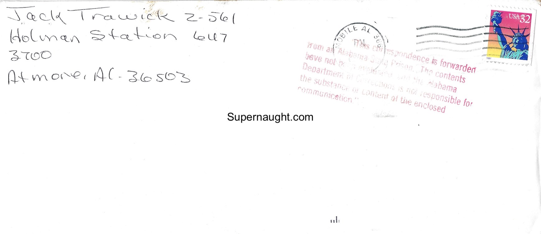 Jack Trawick Six Page Letter and Envelope Both Signed image 3