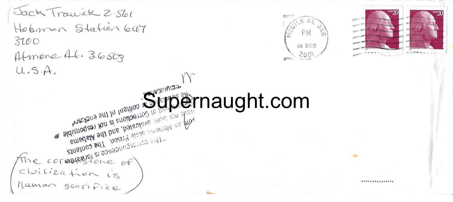 Jack Trawick Graphic Letter and Envelope Both Signed image 6