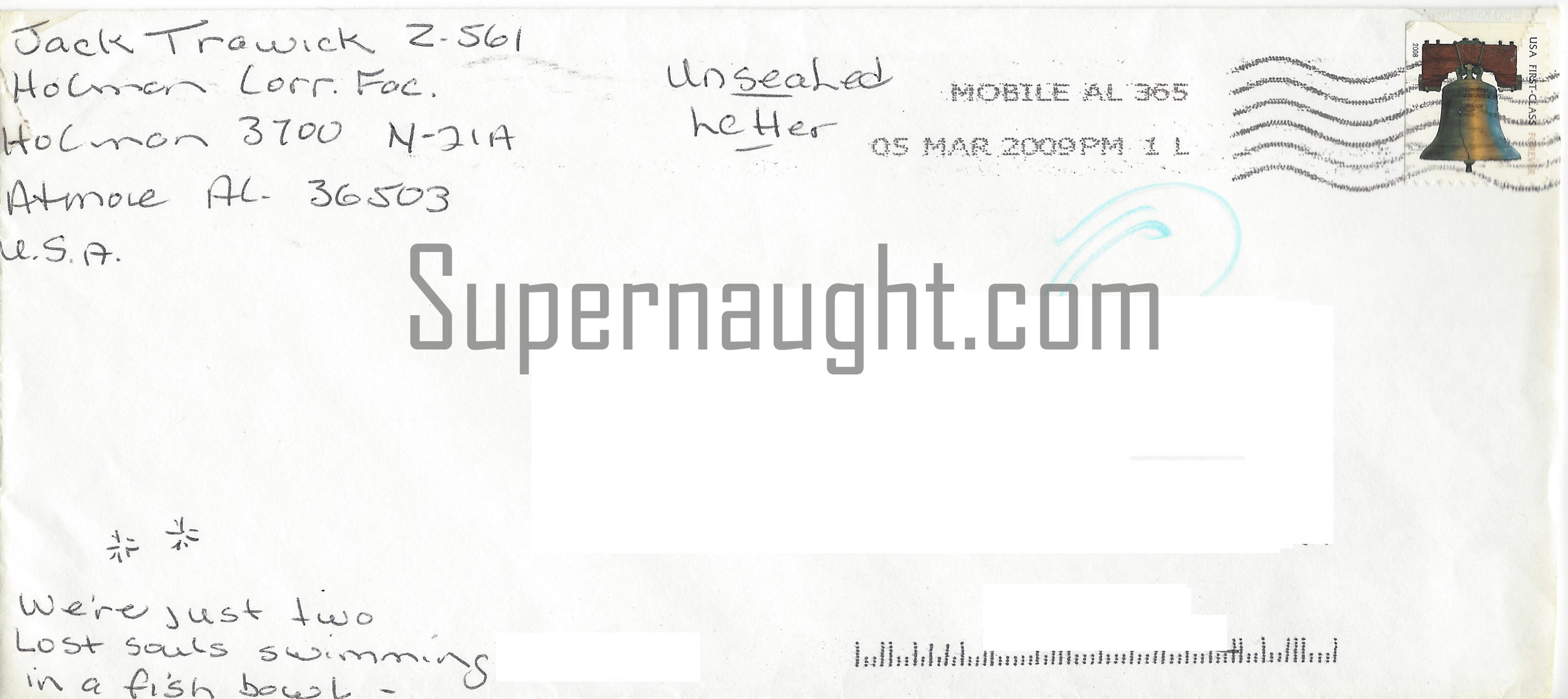 Jack Trawick Letter and Envelope Set Both Signed image 6