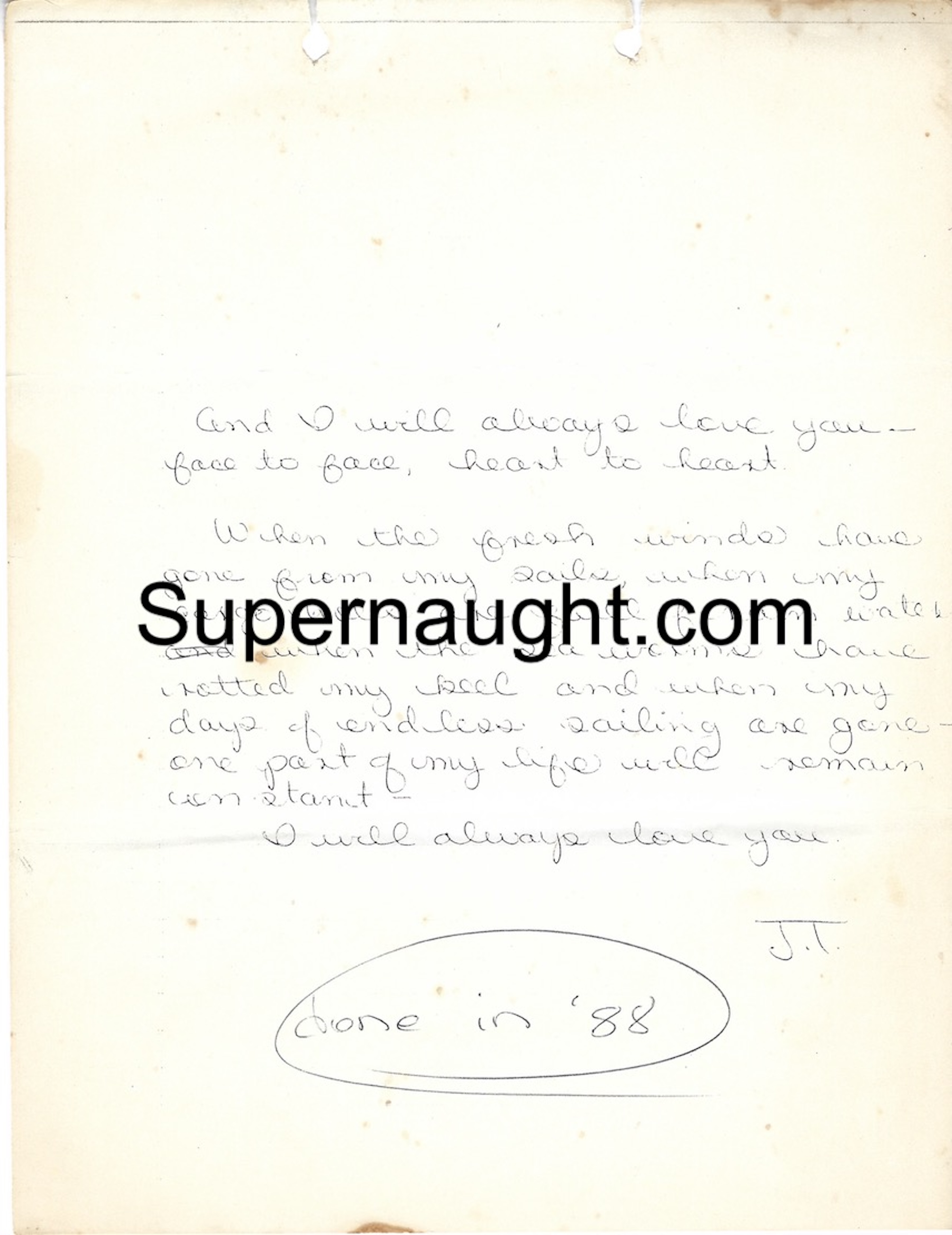 Jack Trawick Poem His Copy