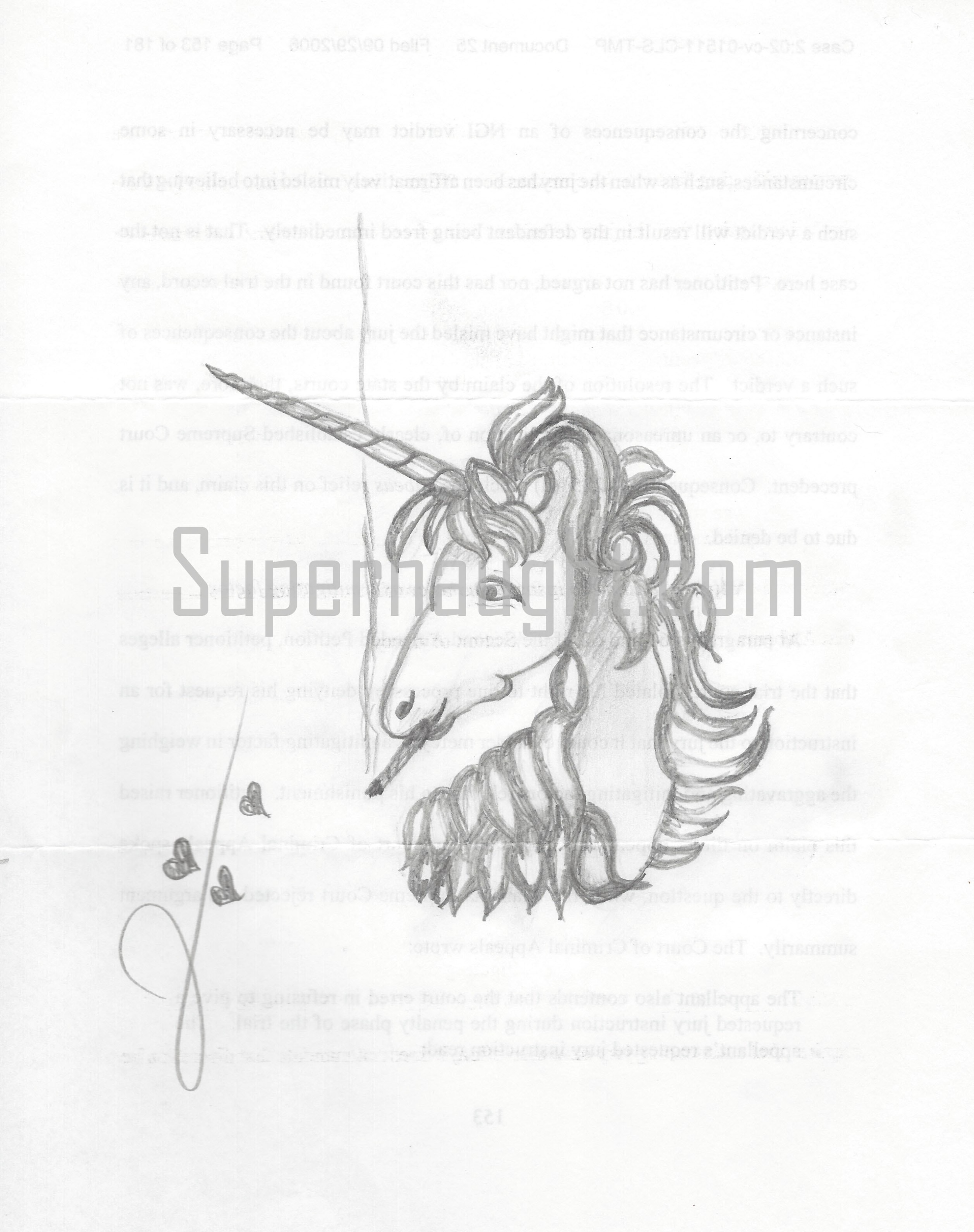Jack Trawick Unicorn Artwork Signed