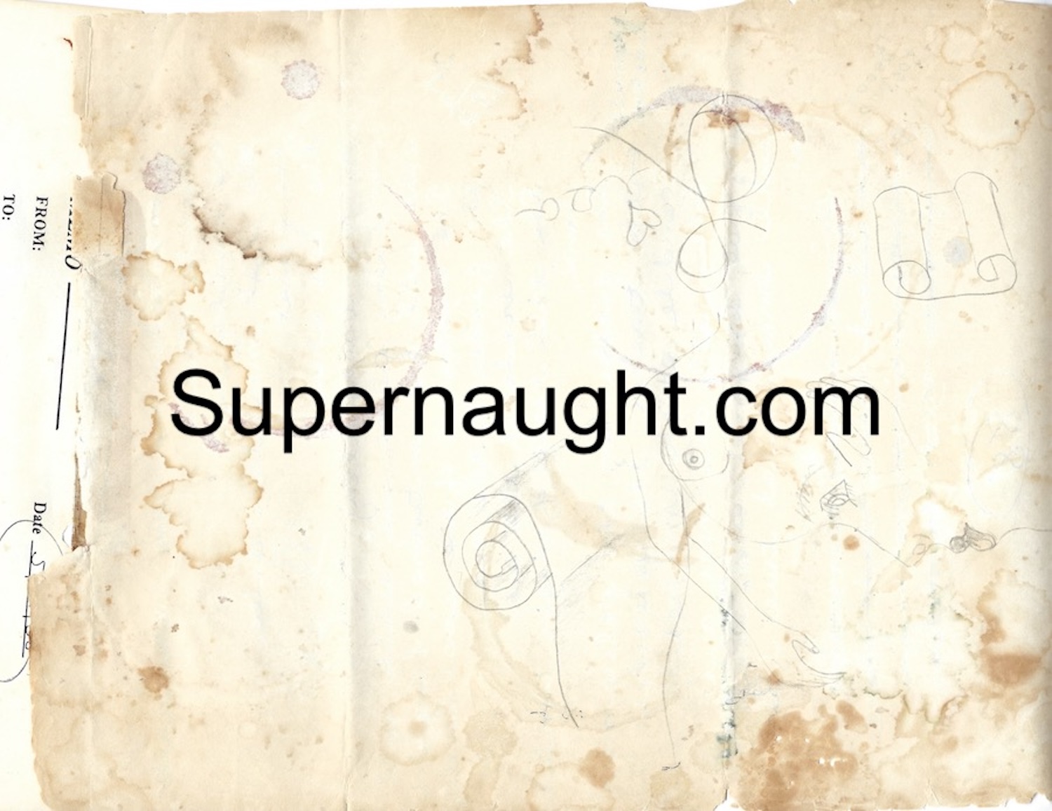 Jack Trawick Signed Writings and Doodle from His Property image 2