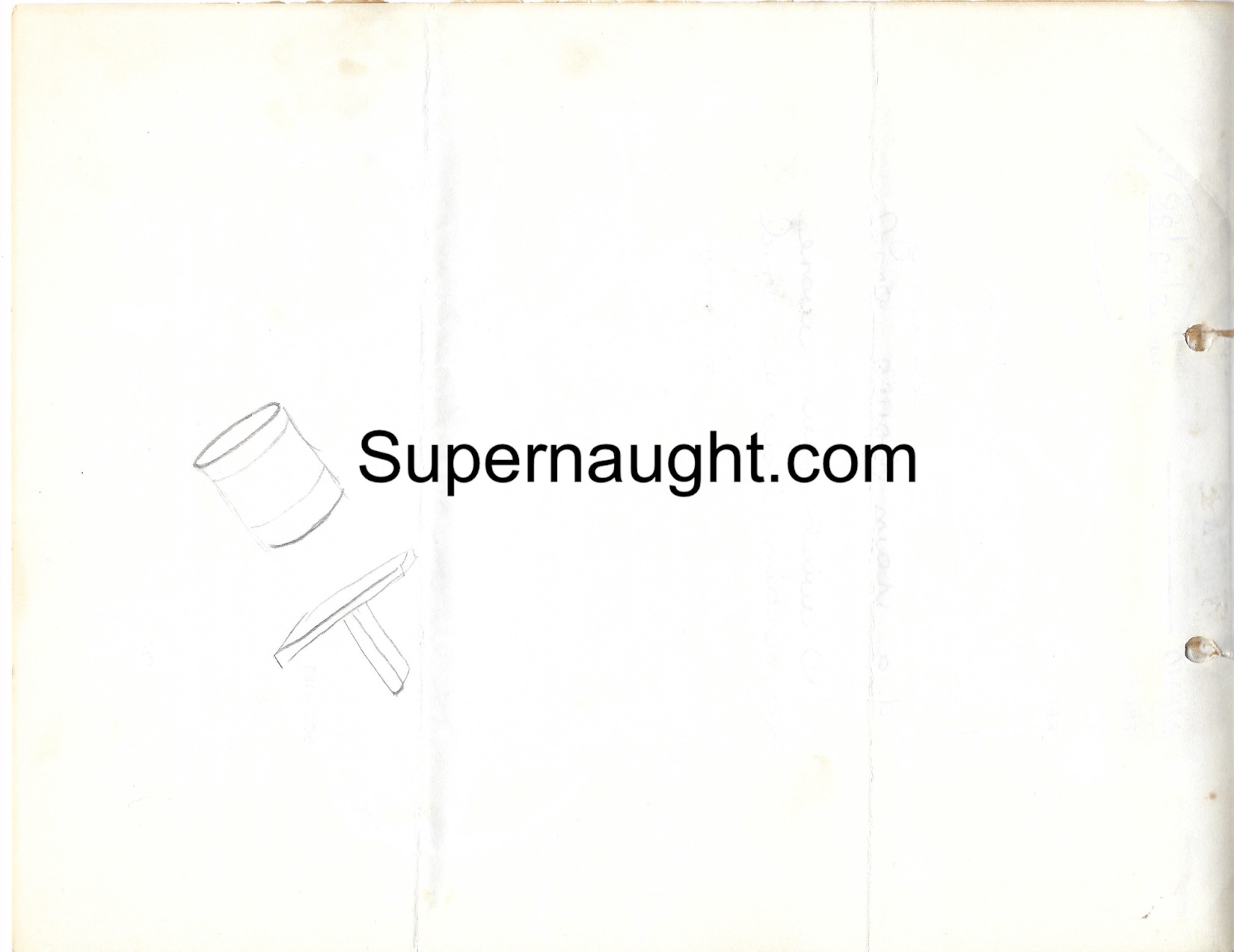 Jack Trawick Signed Writings and Doodle from His Property image 4