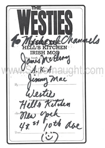 James McElroy The Westies Bookplate Signed