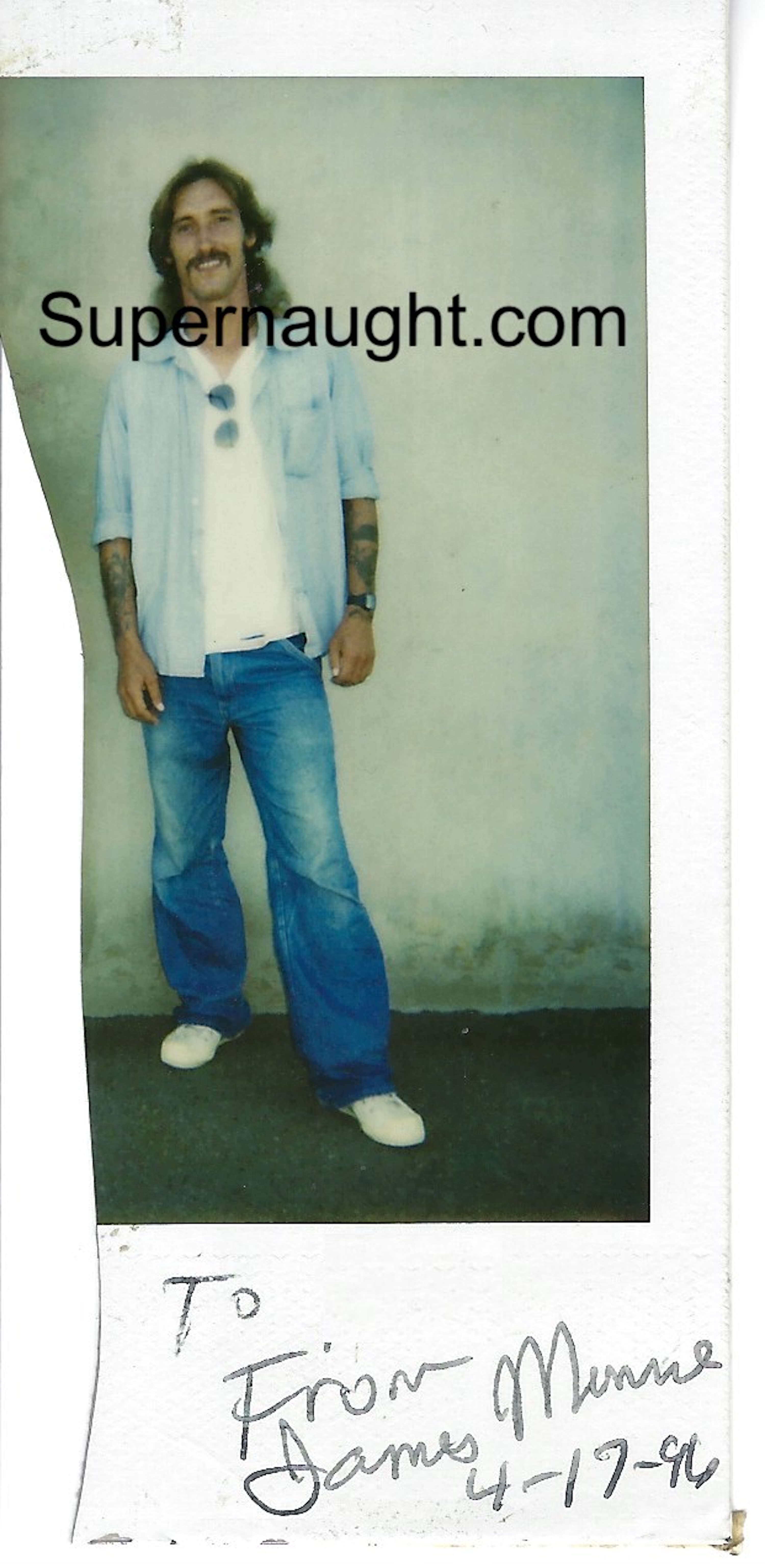 James Munro Signed Polaroid
