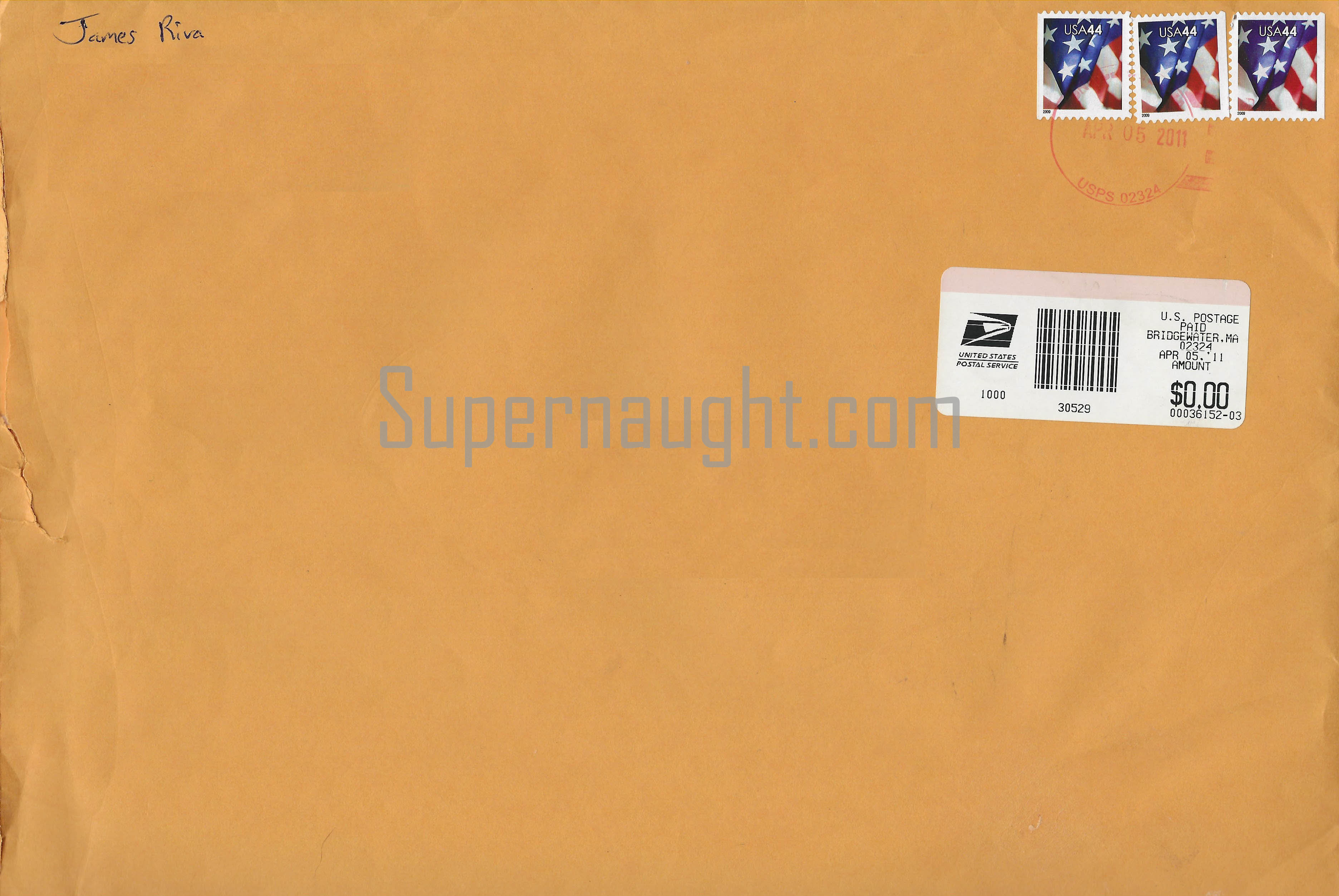 James Riva Letter and Envelope Set All Signed image 3
