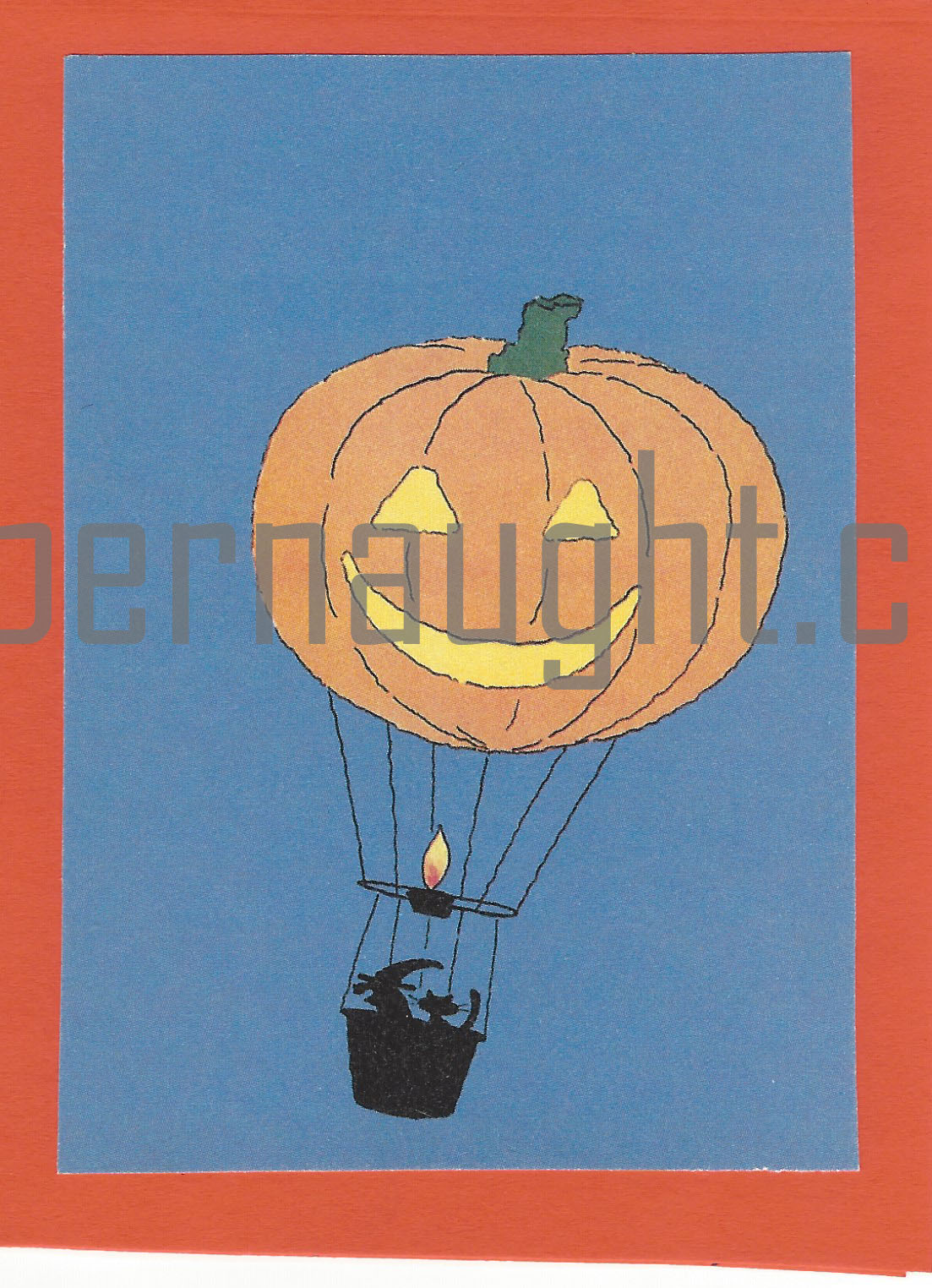 James Schoenfeld Halloween Card Signed with Two Photos and Envelope Set image 2