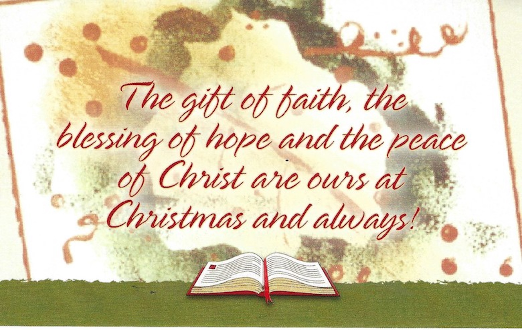 James Schoenfeld Signed Christmas Card with Envelope image 2