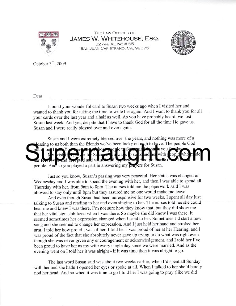 James Whitehouse Signed Letter image 2