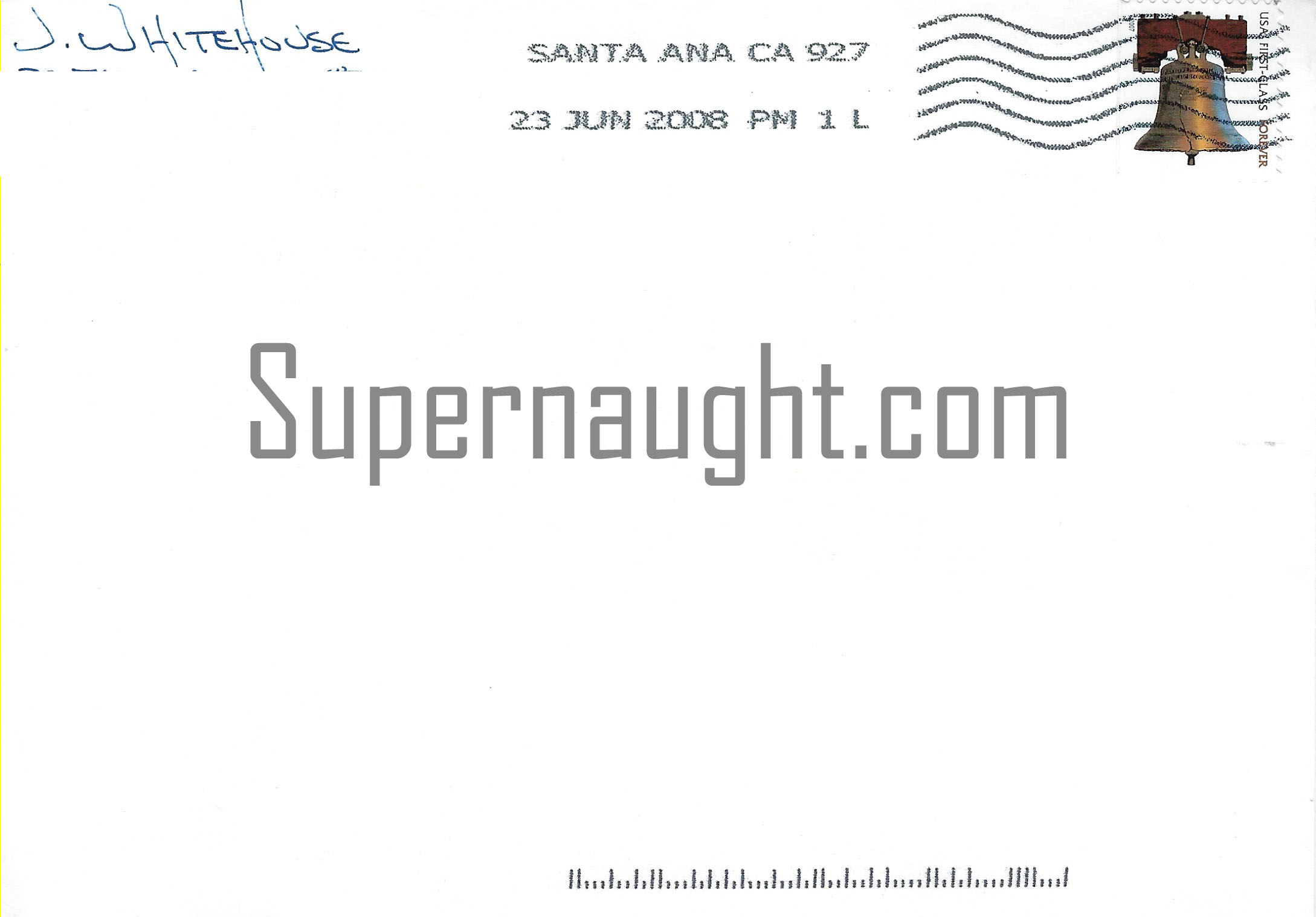 James Whitehouse Signed Letter With Envelope And Susan Atkins Greeting Card image 5