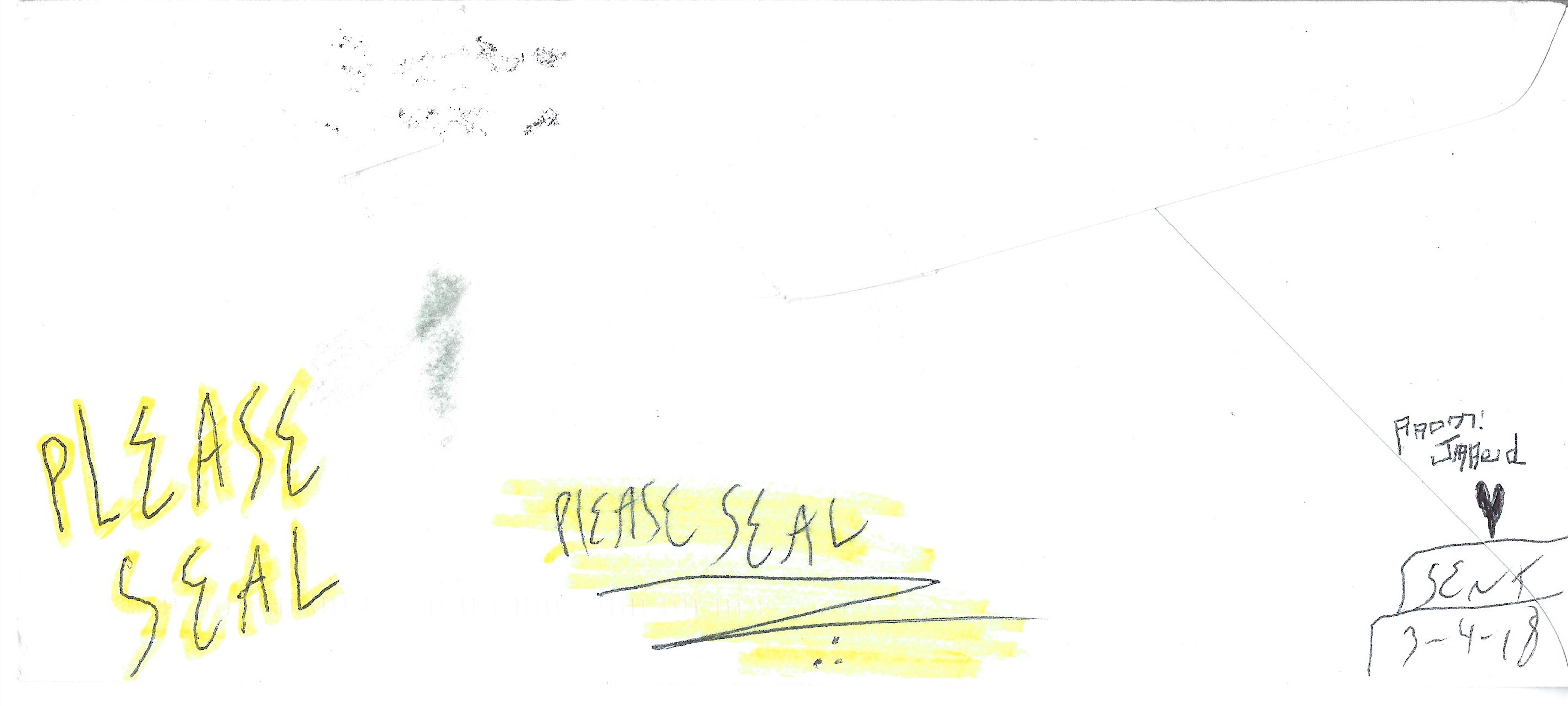 Jared Loughner Artwork and Envelope Set Both Signed image 3
