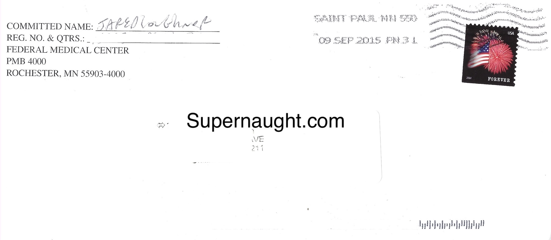 Jared Loughner Letter and Envelope Set Both Signed image 2