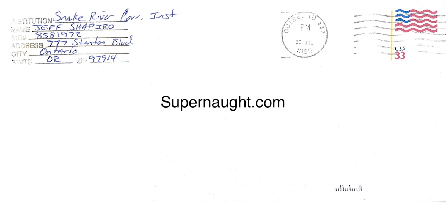 Jeff Shapiro Letter and Envelope Set Both Signed image 4