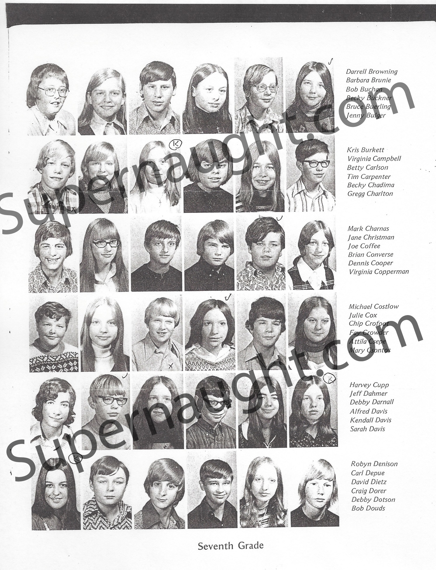 Jeffrey Dahmer 7th Grade Yearbook Two Pages Photo and Note image 2