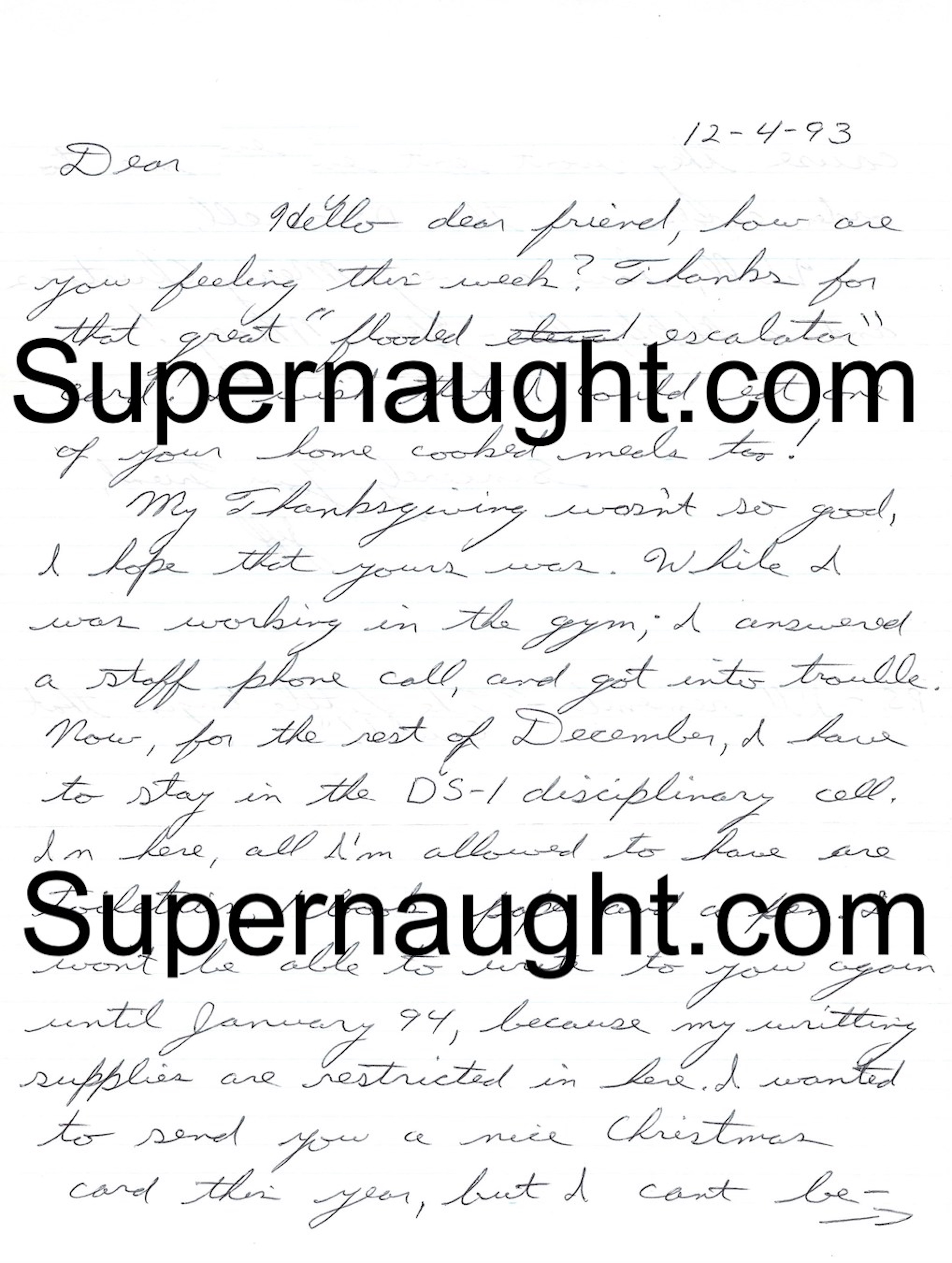 Jeffrey Dahmer Letter Signed