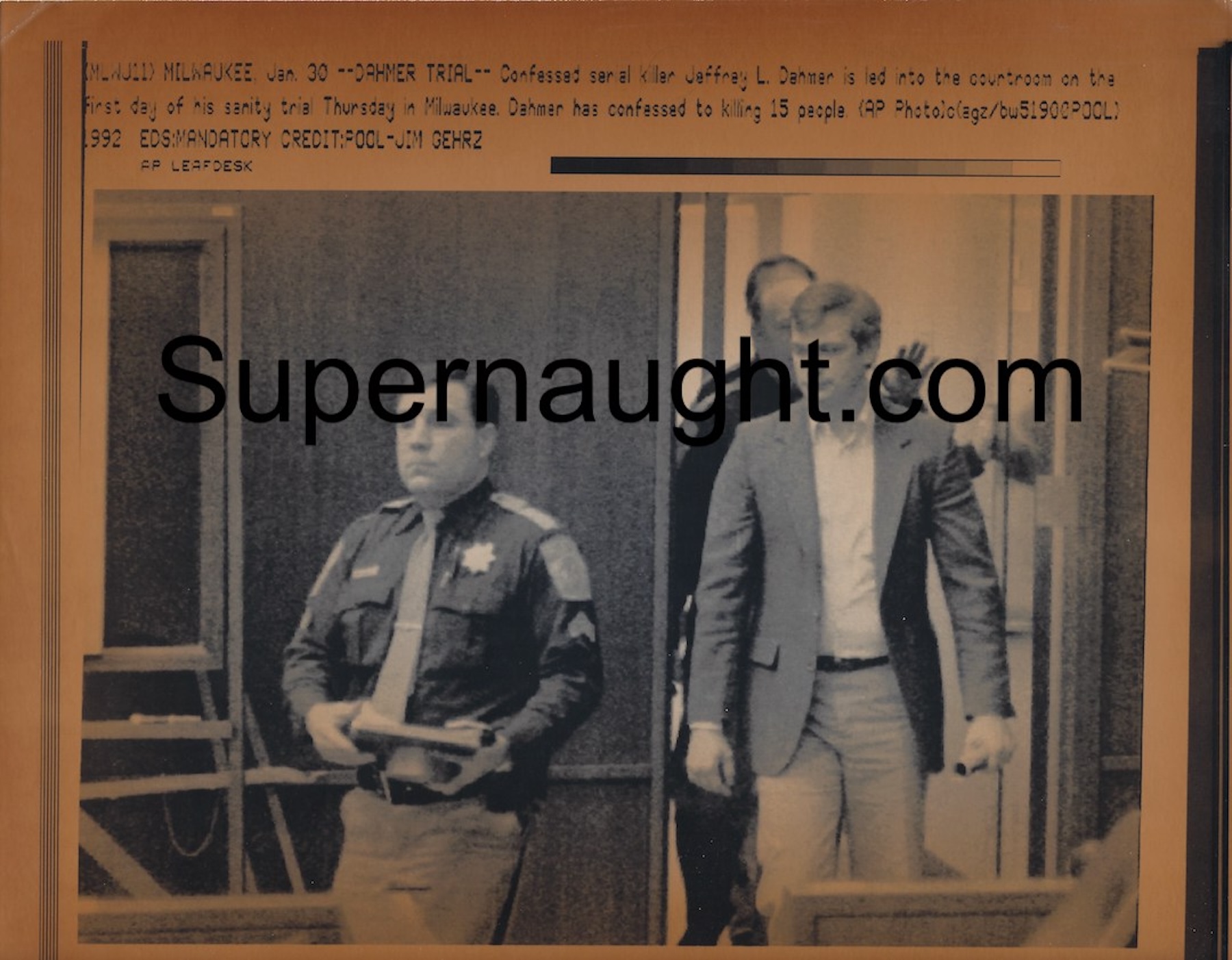 Jeffrey Dahmer Trial Laser Press Photo