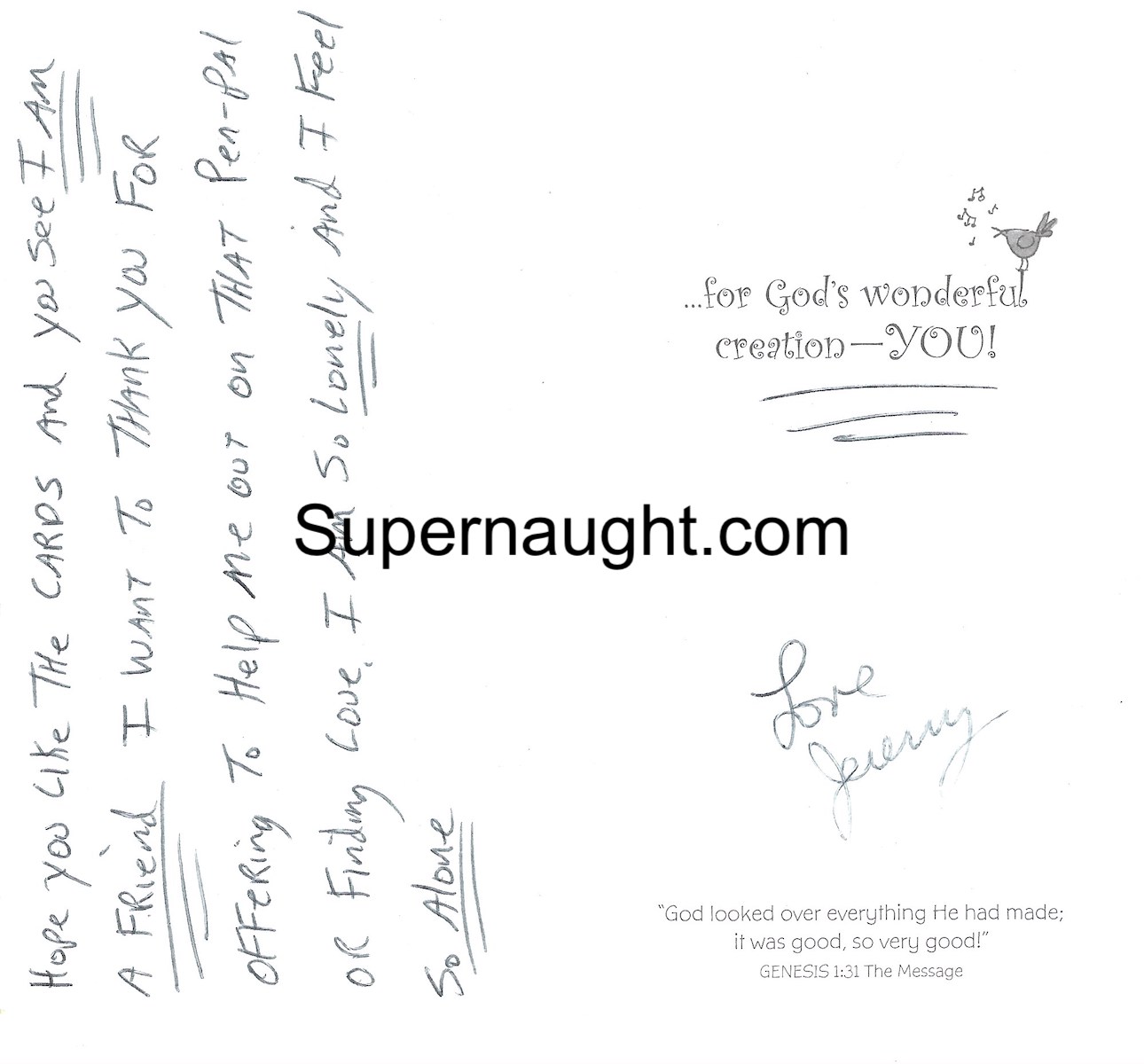 Jeremy Jones Birthday Card Signed