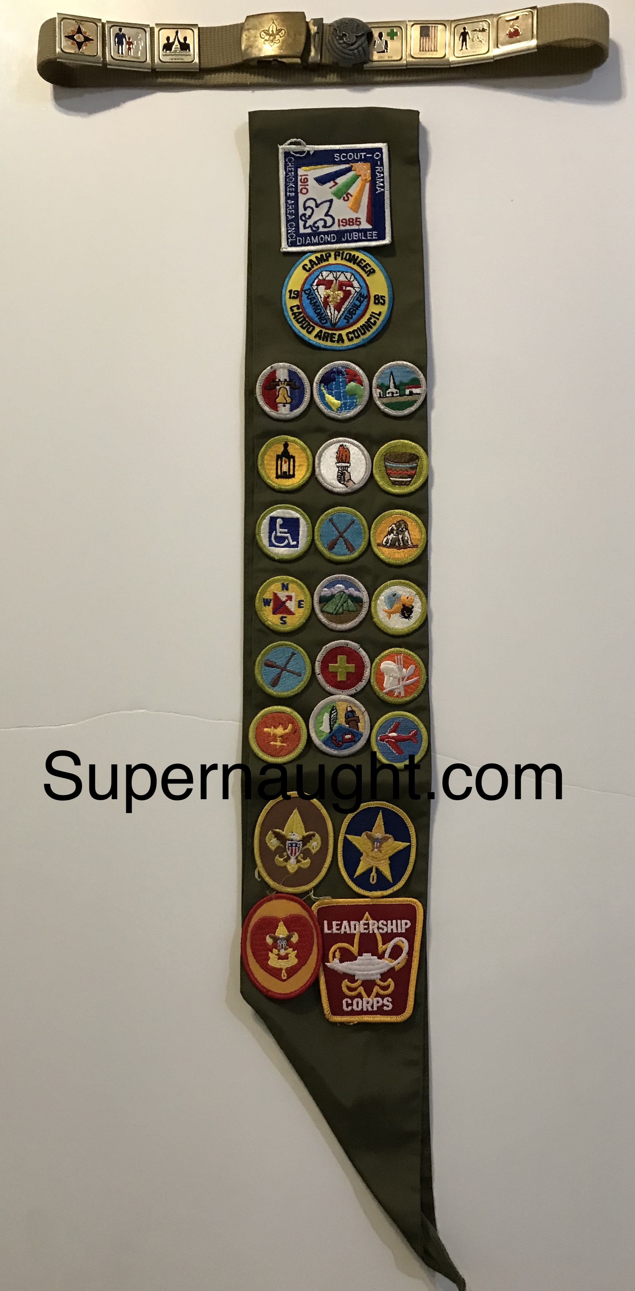 Jeremy Jones Childhood Boy Scout Uniform with Badges image 2