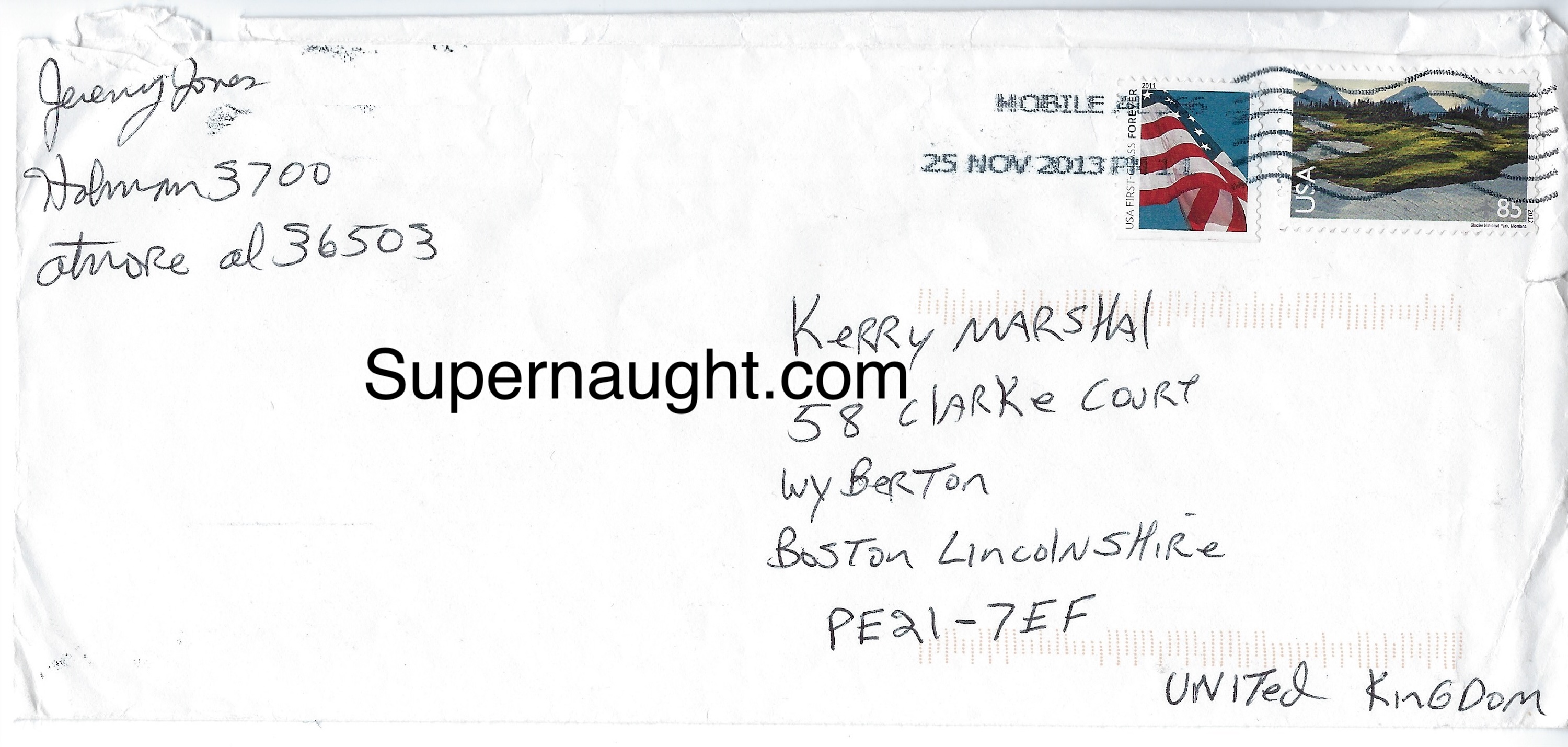 Jeremy Jones Fiancee Letter and Envelope Both Signed image 2