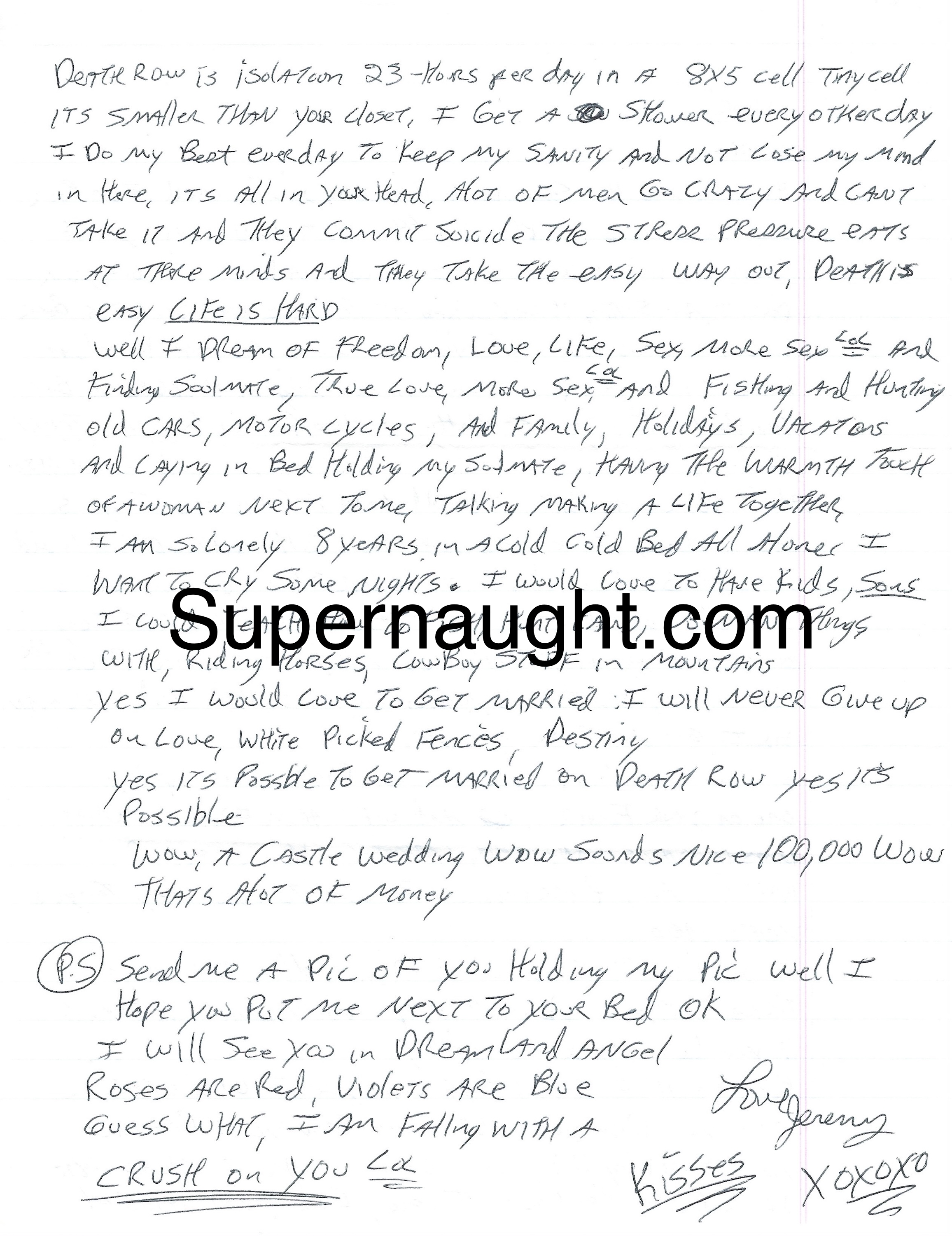 Jeremy Jones Fiancee Letter and Envelope Set Both Signed image 2