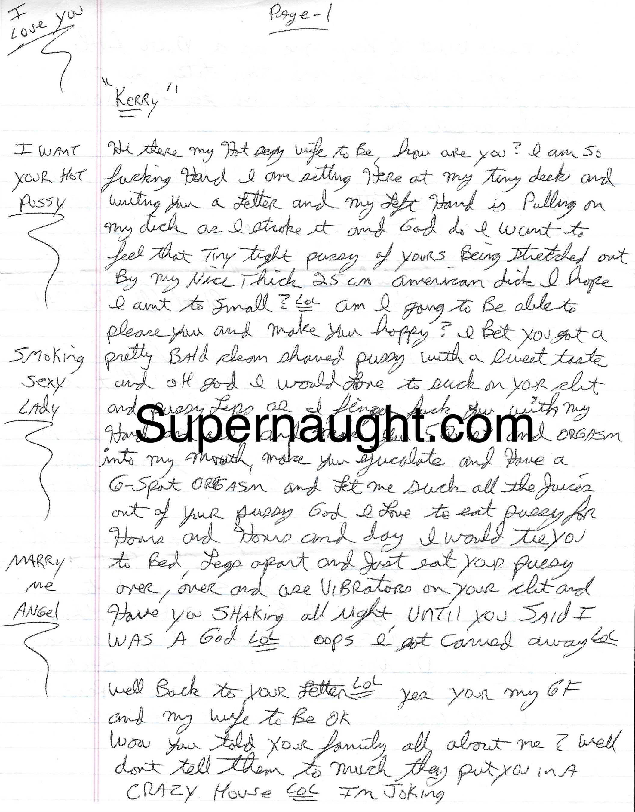 Jeremy Jones Fiancee Sex Letter and Envelope Set Both Signed