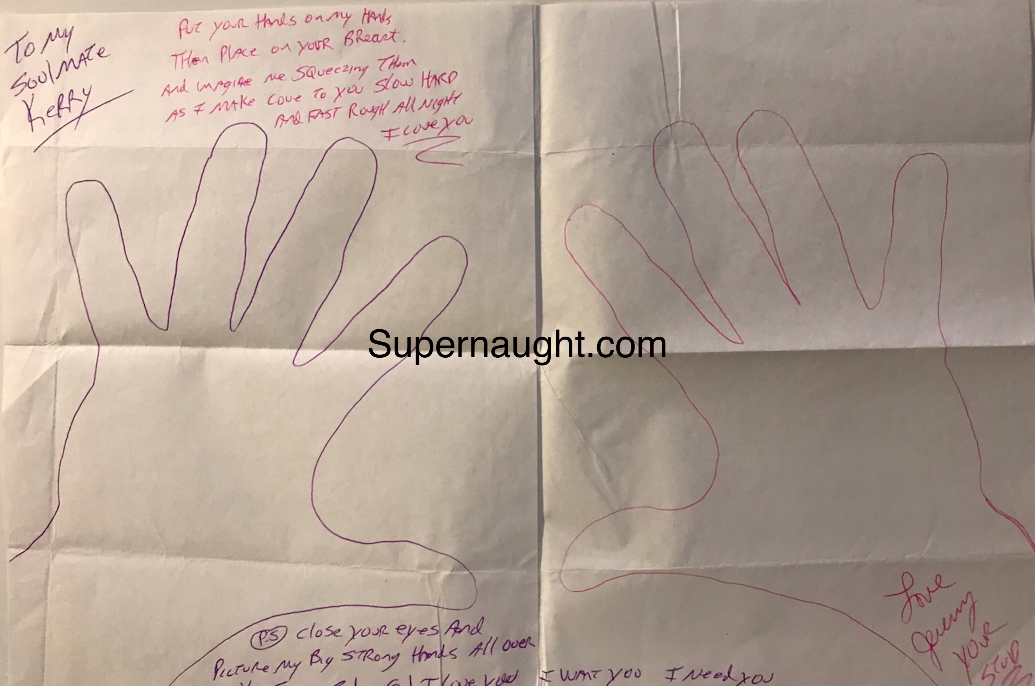 Jeremy Jones Hand Tracings Signed