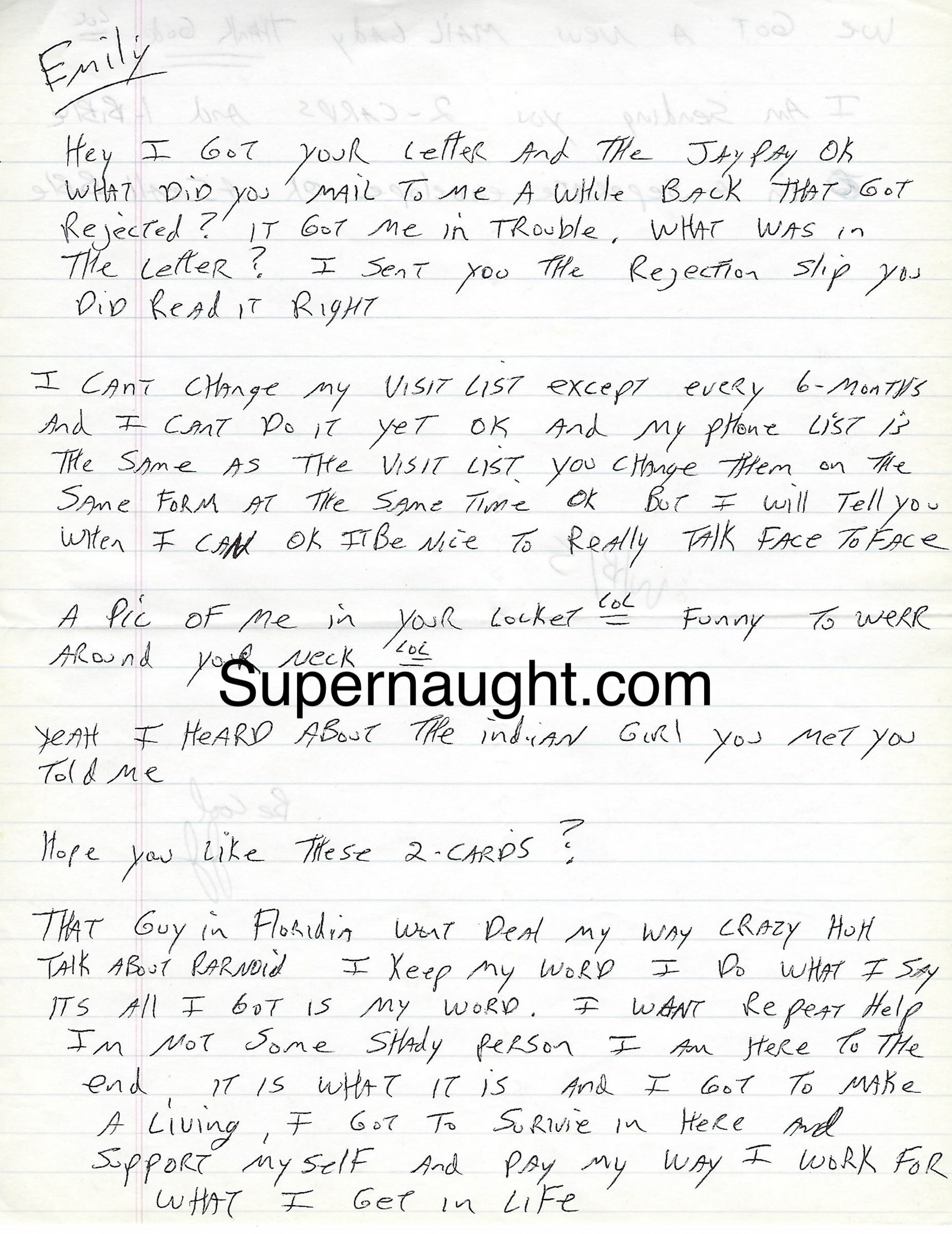 Jeremy Jones Signed Two Page Letter image 2