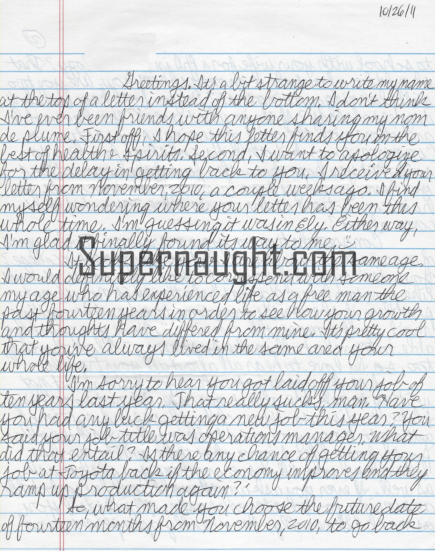 Jeremy Strohmeyer Three Page Letter and Envelope Set Both Signed