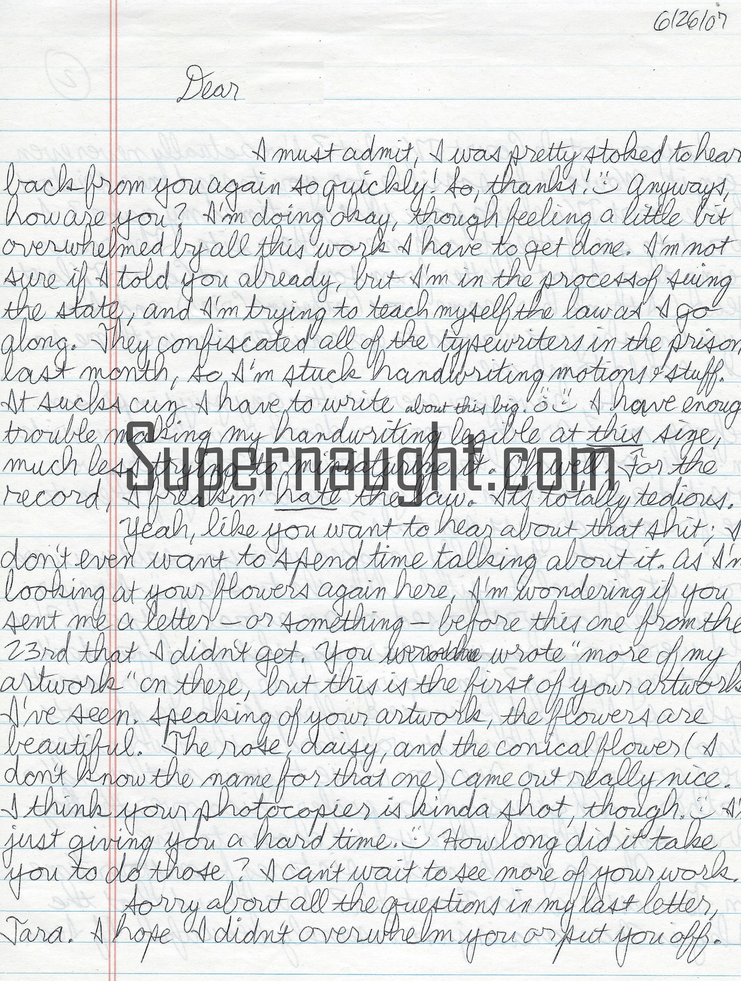 Jeremy Strohmeyer Five Page Letter and Envelope Set Signed