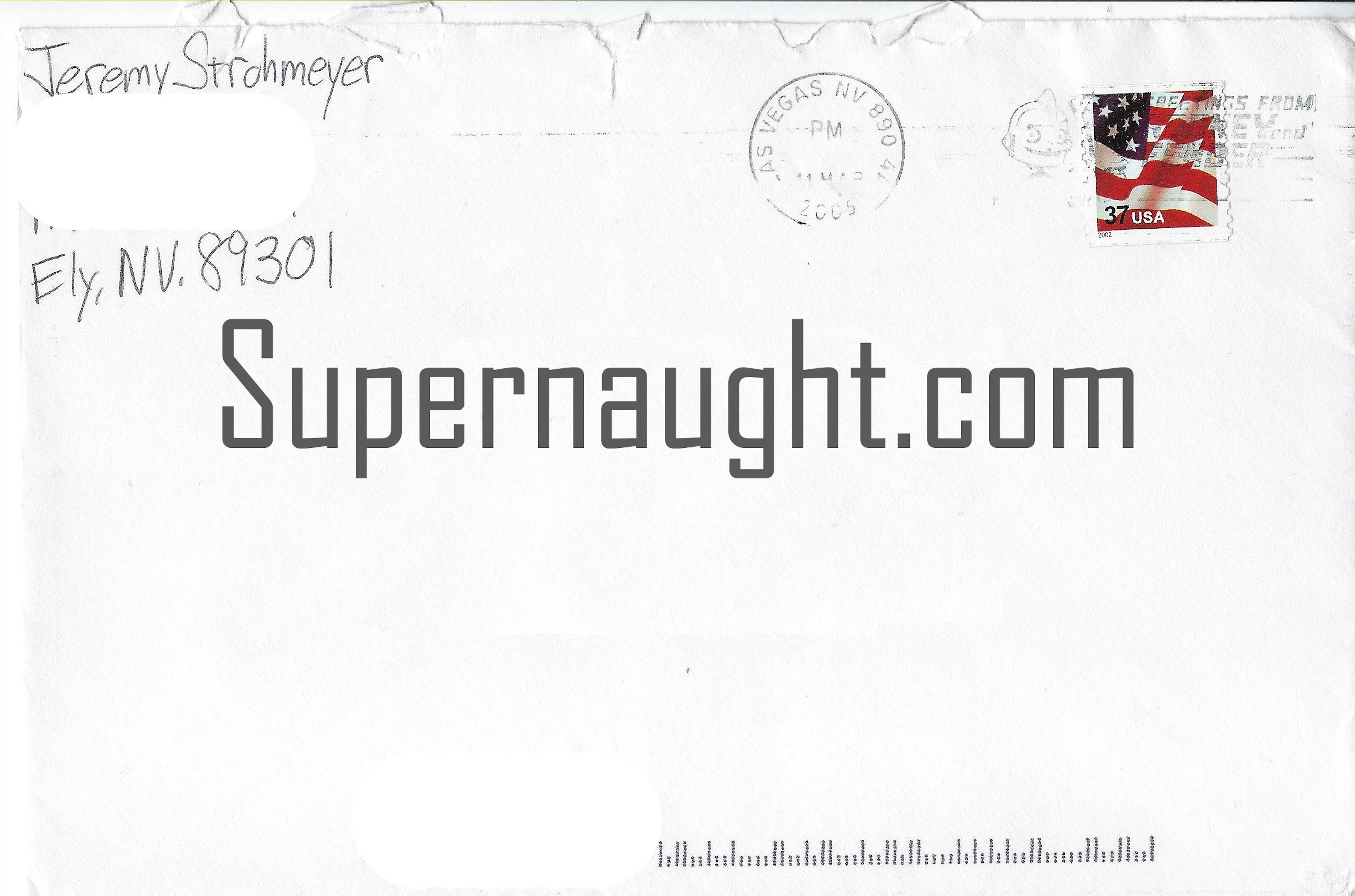 Jeremy Strohmeyer Birthday Card and Envelope Set Both Signed image 3