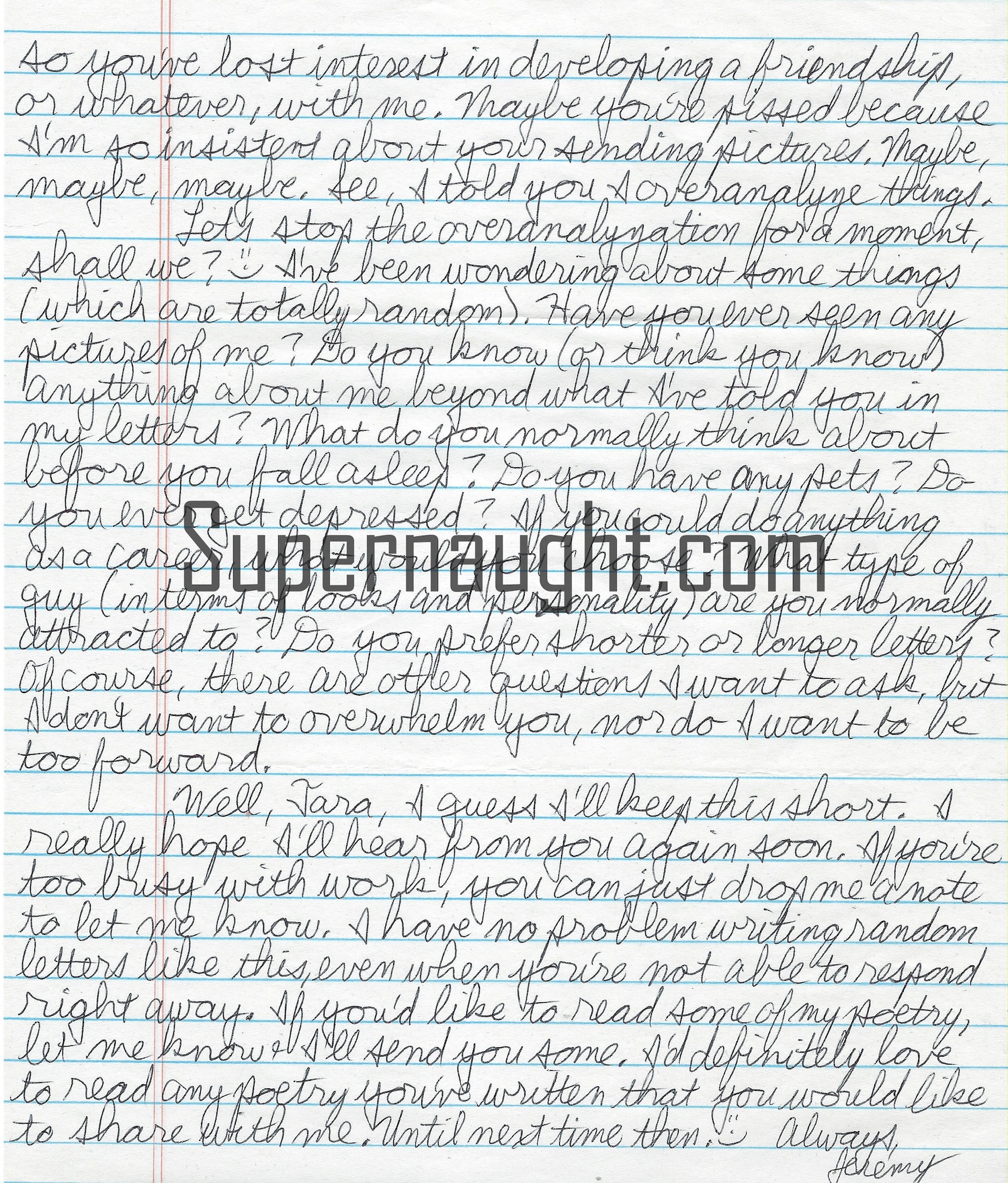Jeremy Strohmeyer Letter and Envelope Set Both Signed image 3