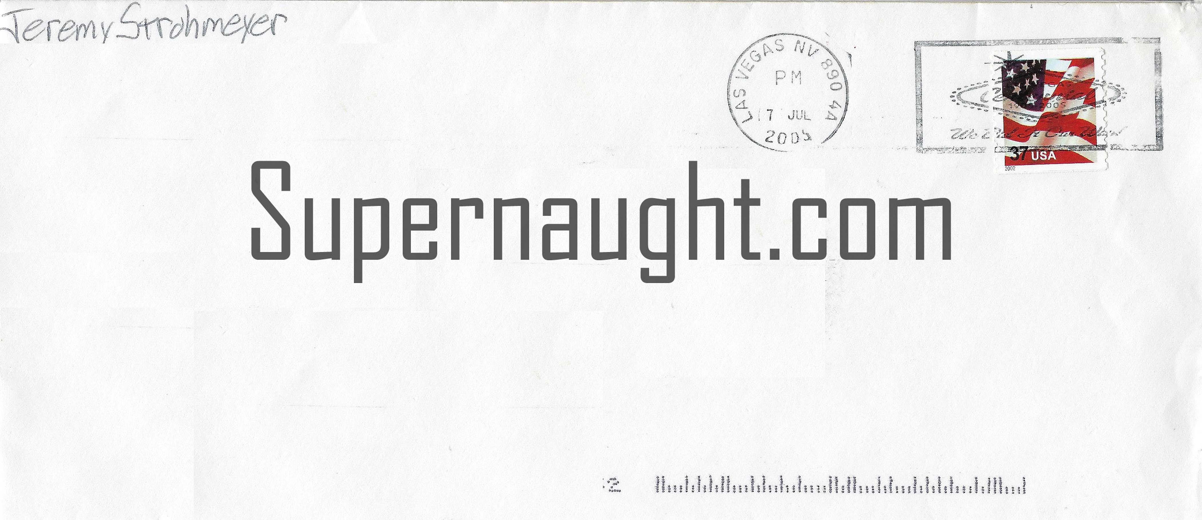 Jeremy Strohmeyer Signed Letter and Envelope Set image 4