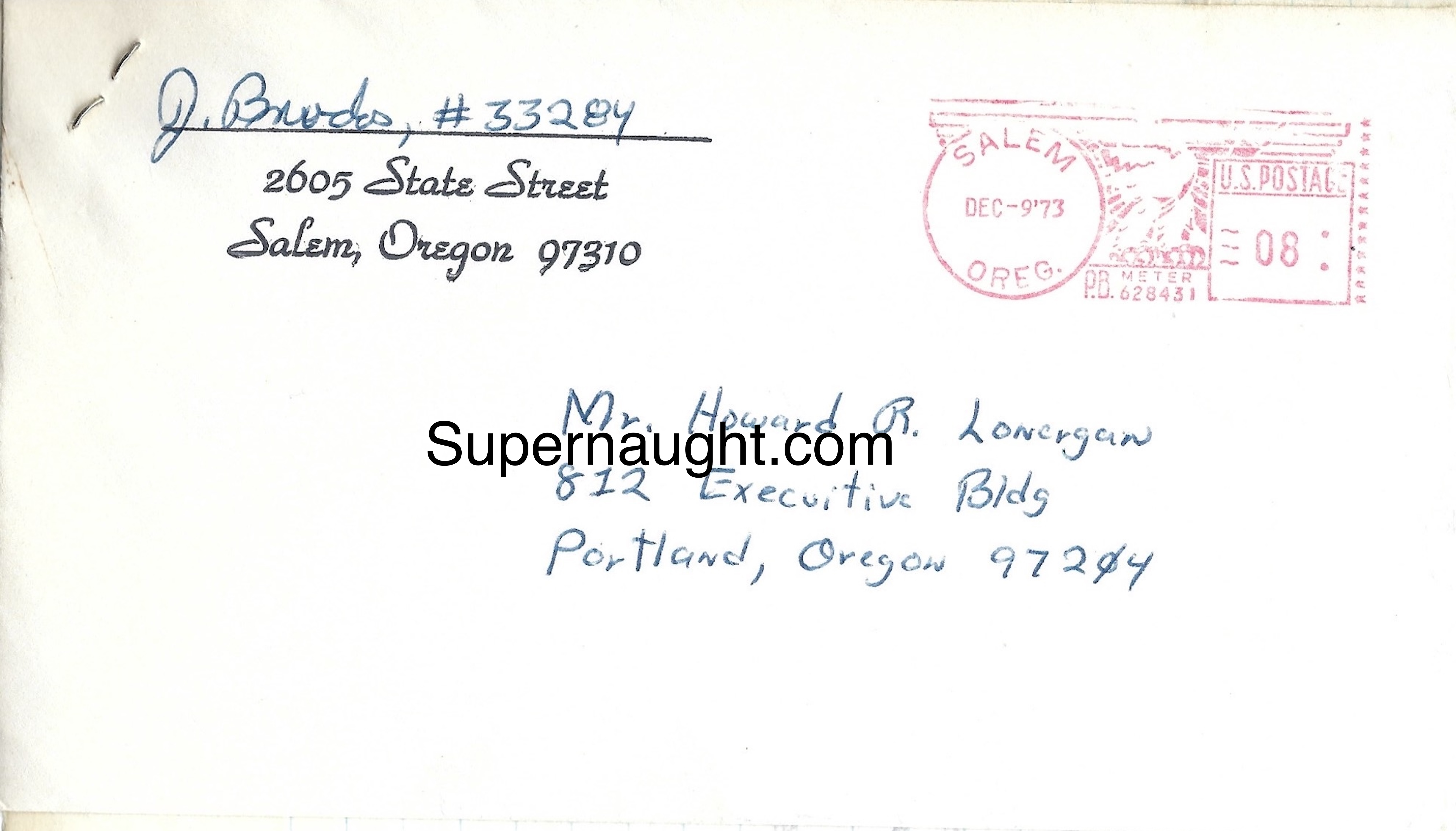 Jerry Brudos 1973 Letter Arrest Memories and Envelope Attorney Both Signed image 2
