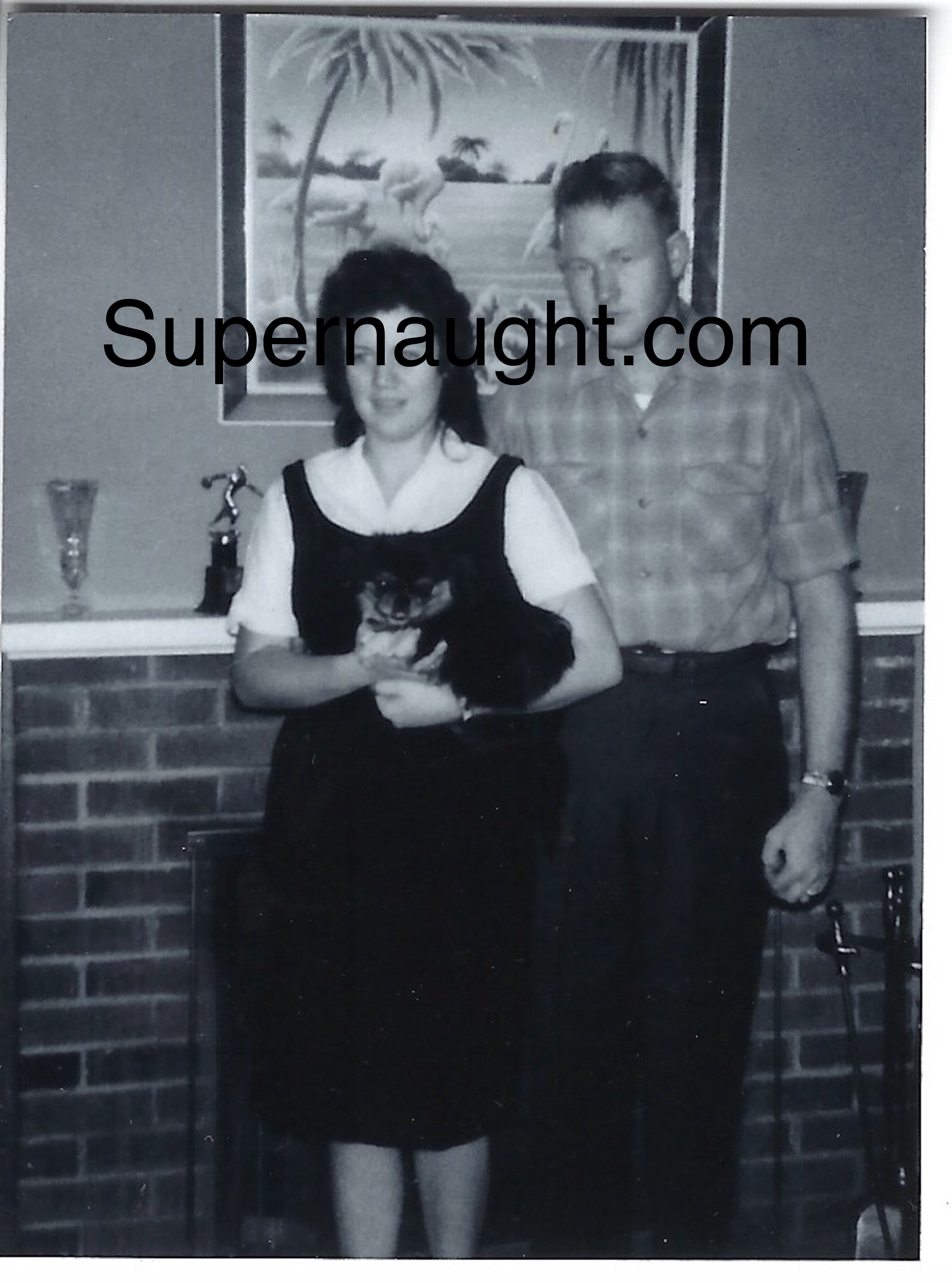 Jerry Brudos and Wife Darcie Original Photo With Jerry's Handwriting