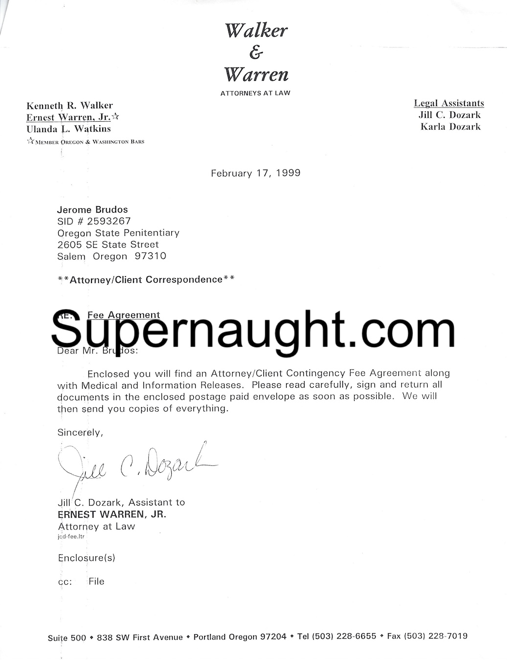 Jerry Brudos Authorization to Release Medical Information 3 Pages