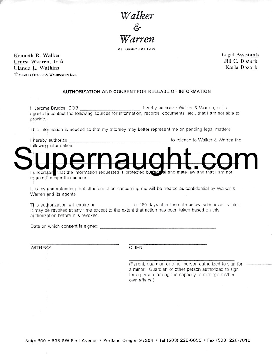 Jerry Brudos Authorization to Release Medical Information 3 Pages image 3