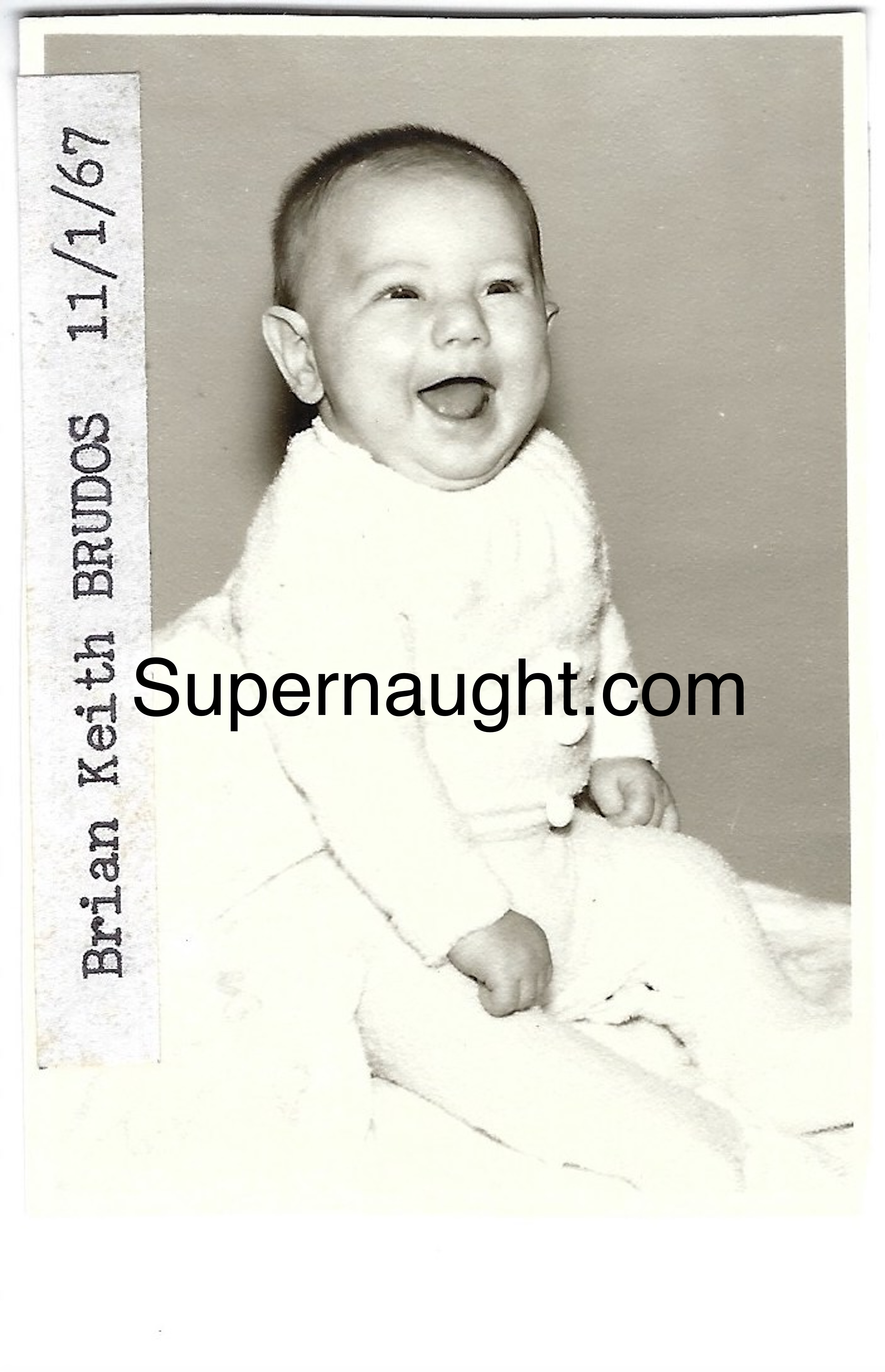 Jerry Brudos Brian Keith Baby Photo Ralphene Writing on Back